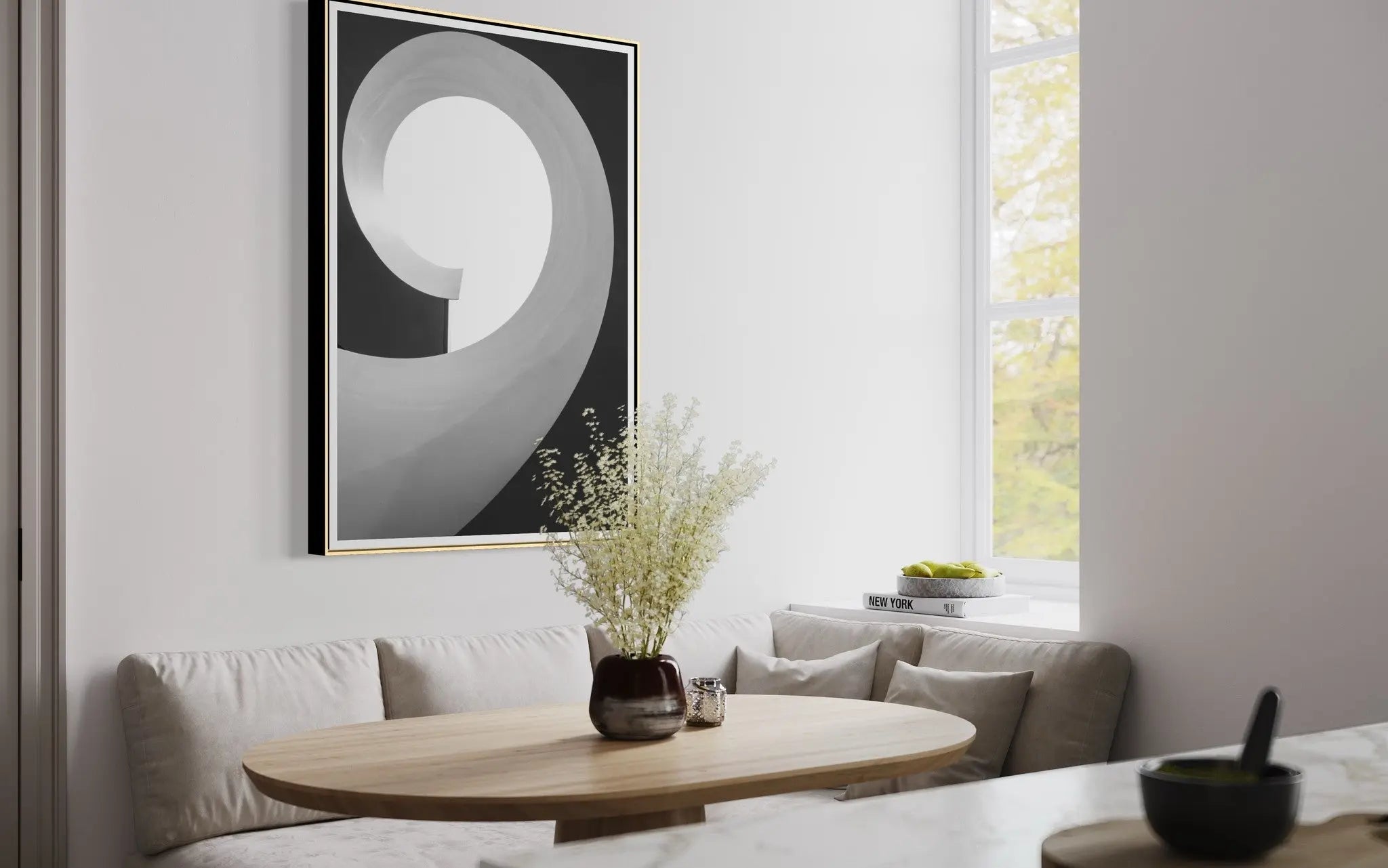 Helix by M. Lao presented in a curated interior design