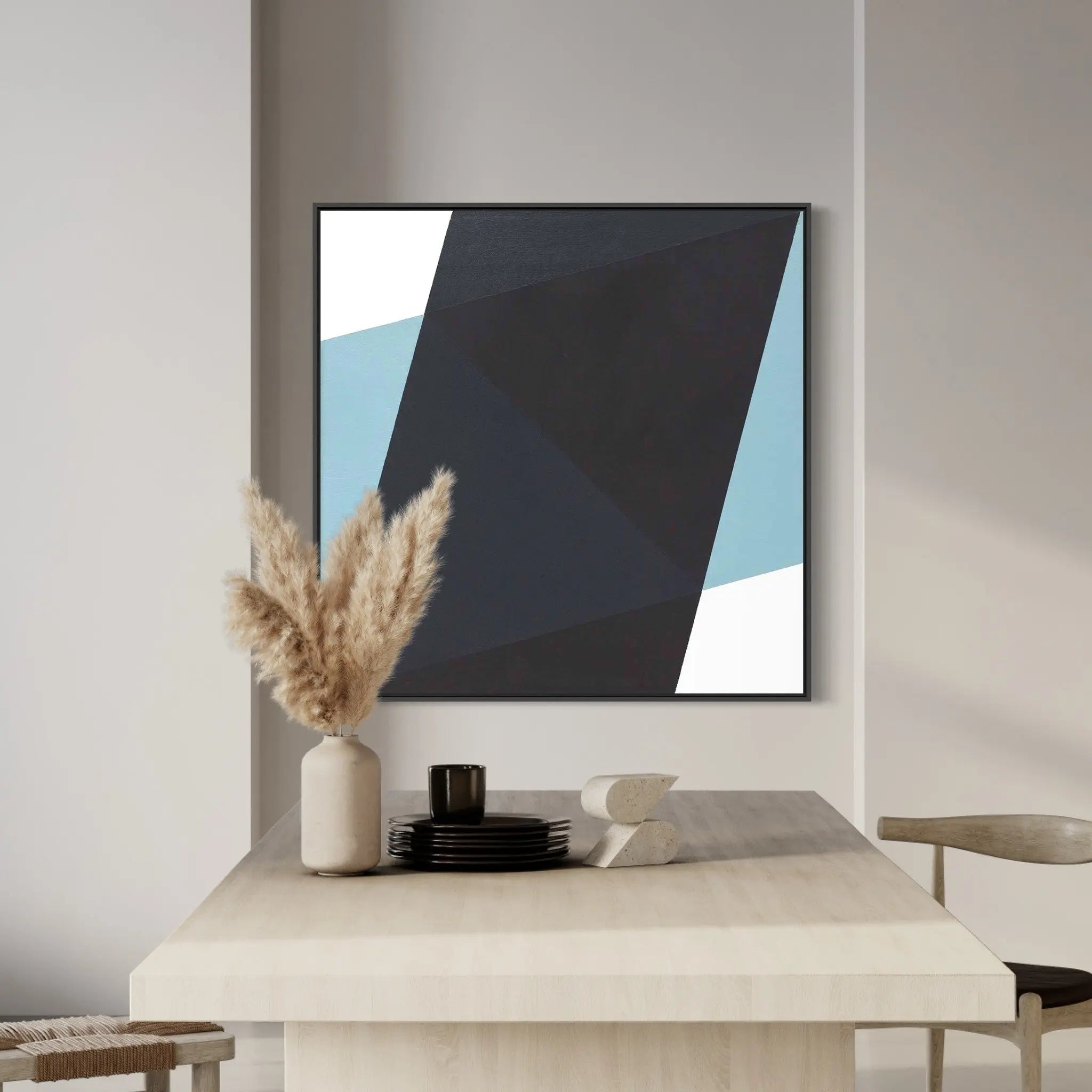Assembly 01 by Rodrigo Martin displayed in a modern living room interior