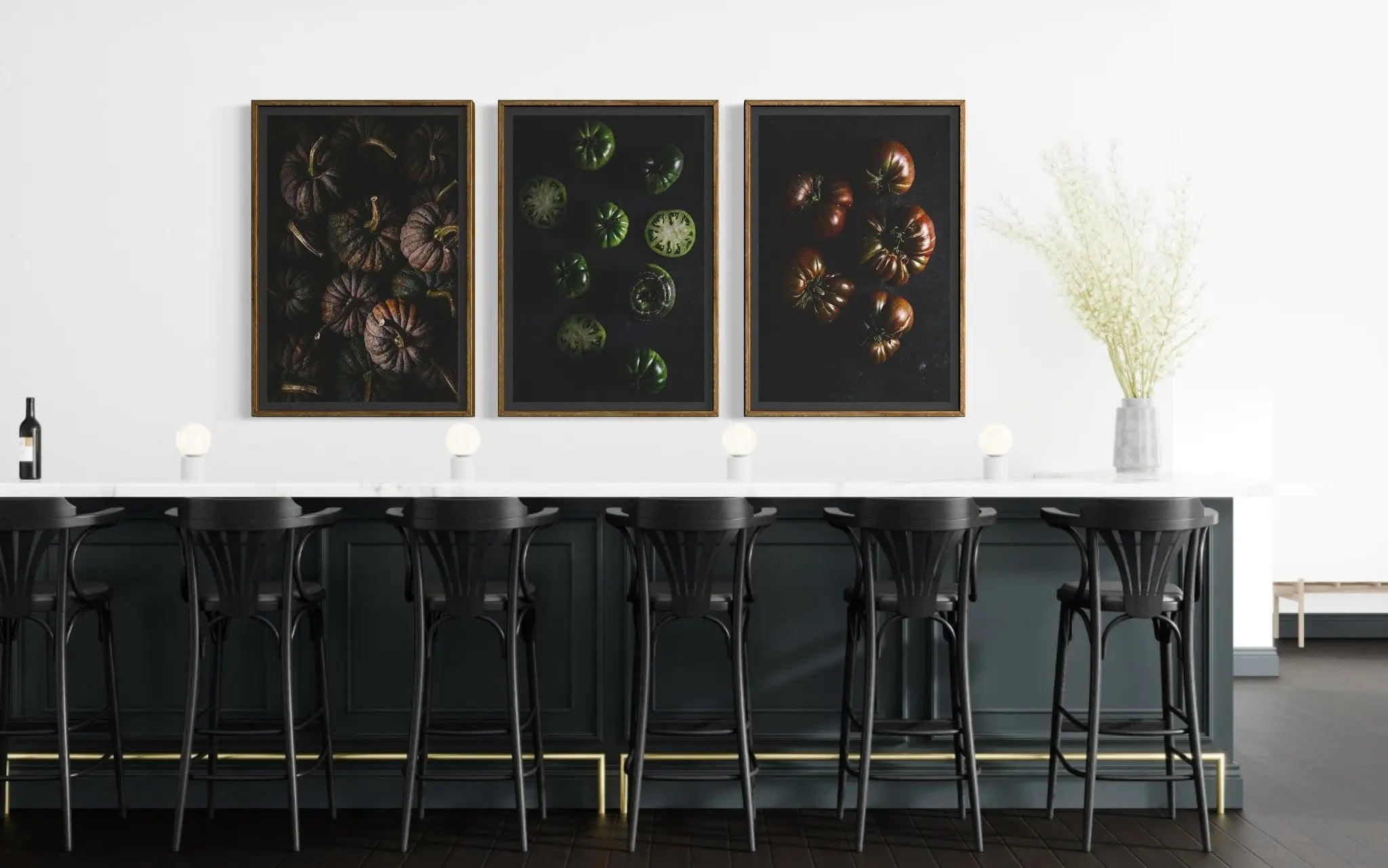 Heirloom Tomatoes by Jed Gordon-Moran showcased in a designer room setting