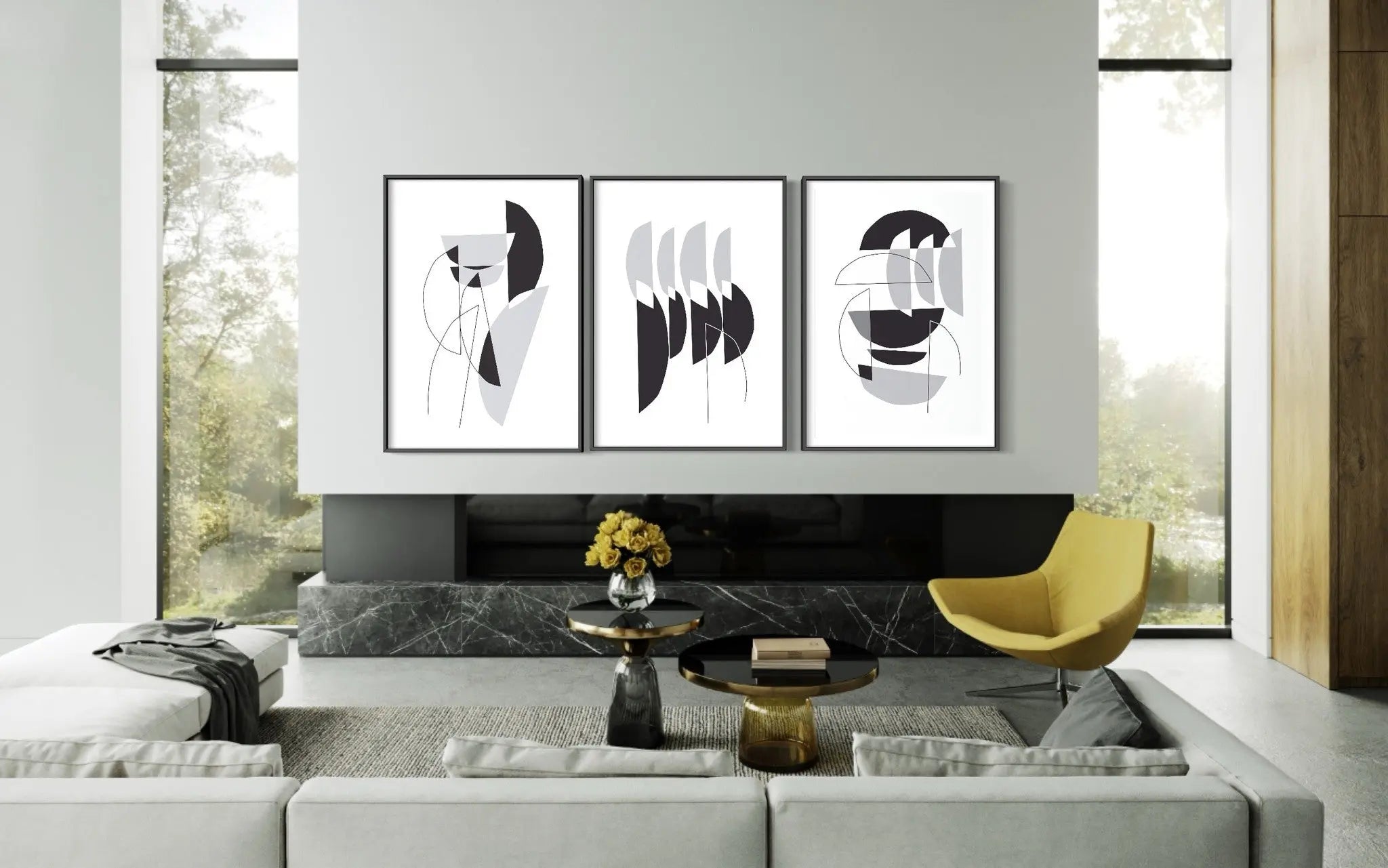 Memento II by Alejandro Franseschini presented in a curated interior design