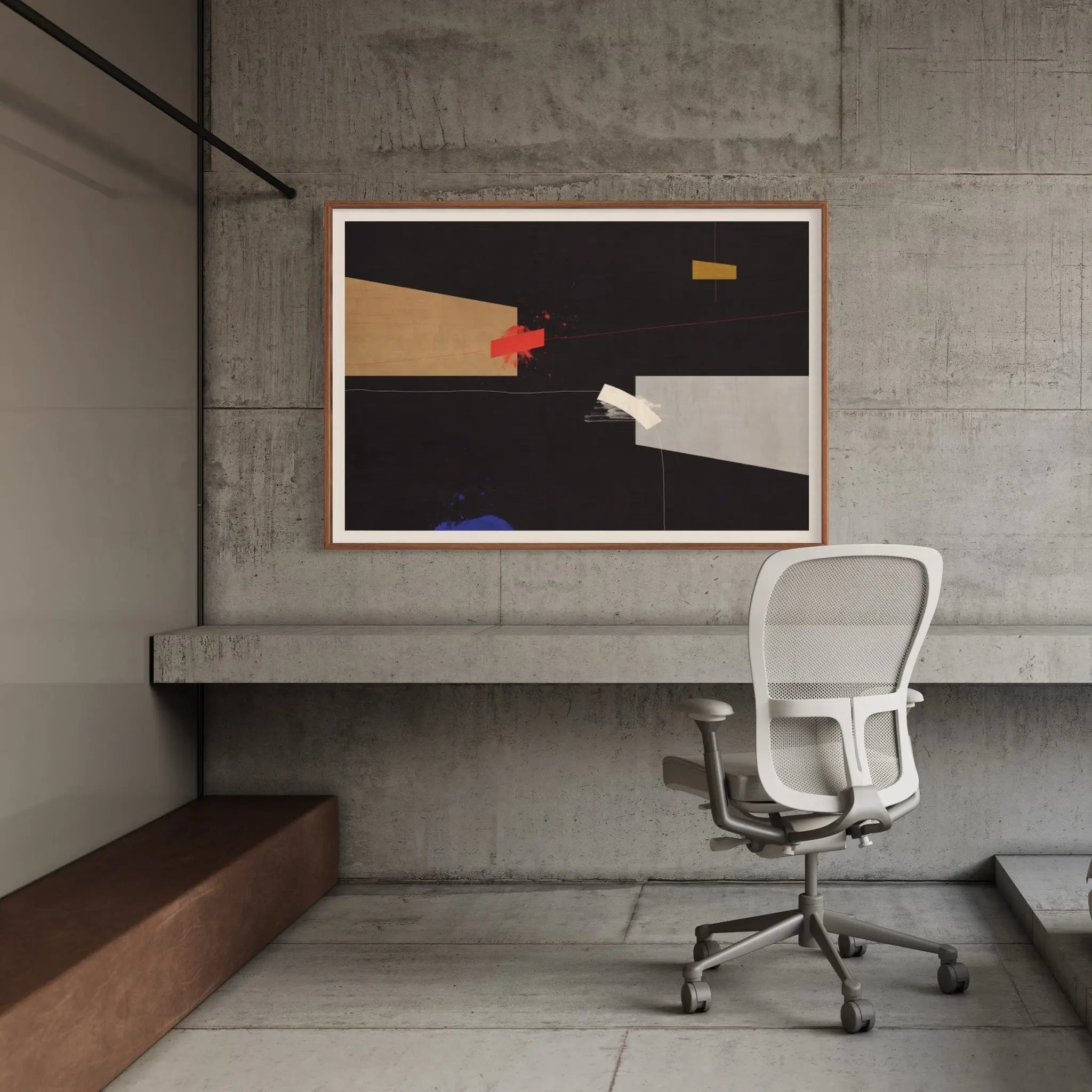 Feeling Free with Blue by Alejandro Franseschini showcased in a designer room setting