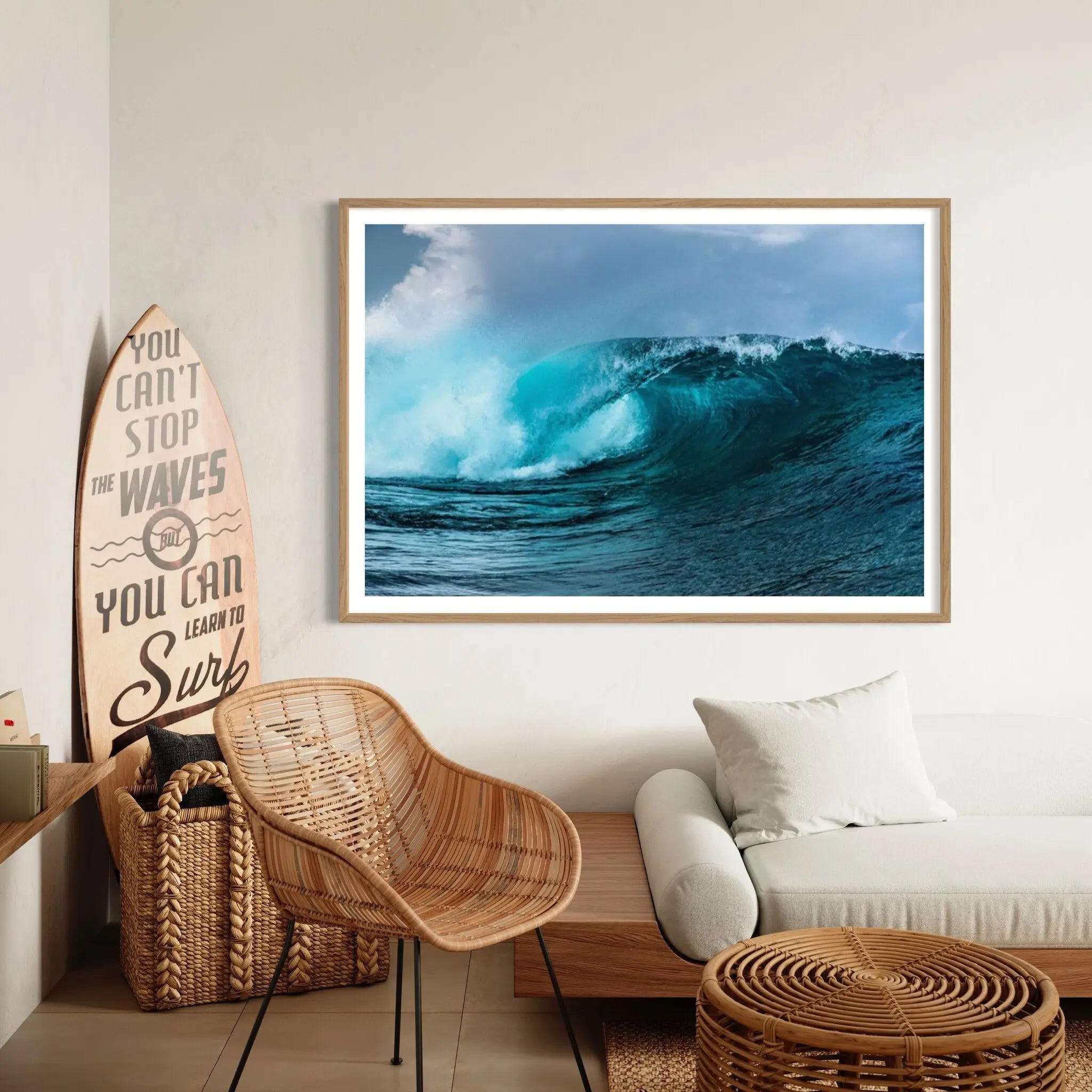Inside Teahuppoo by Stephan Debelle showcased in a designer room setting