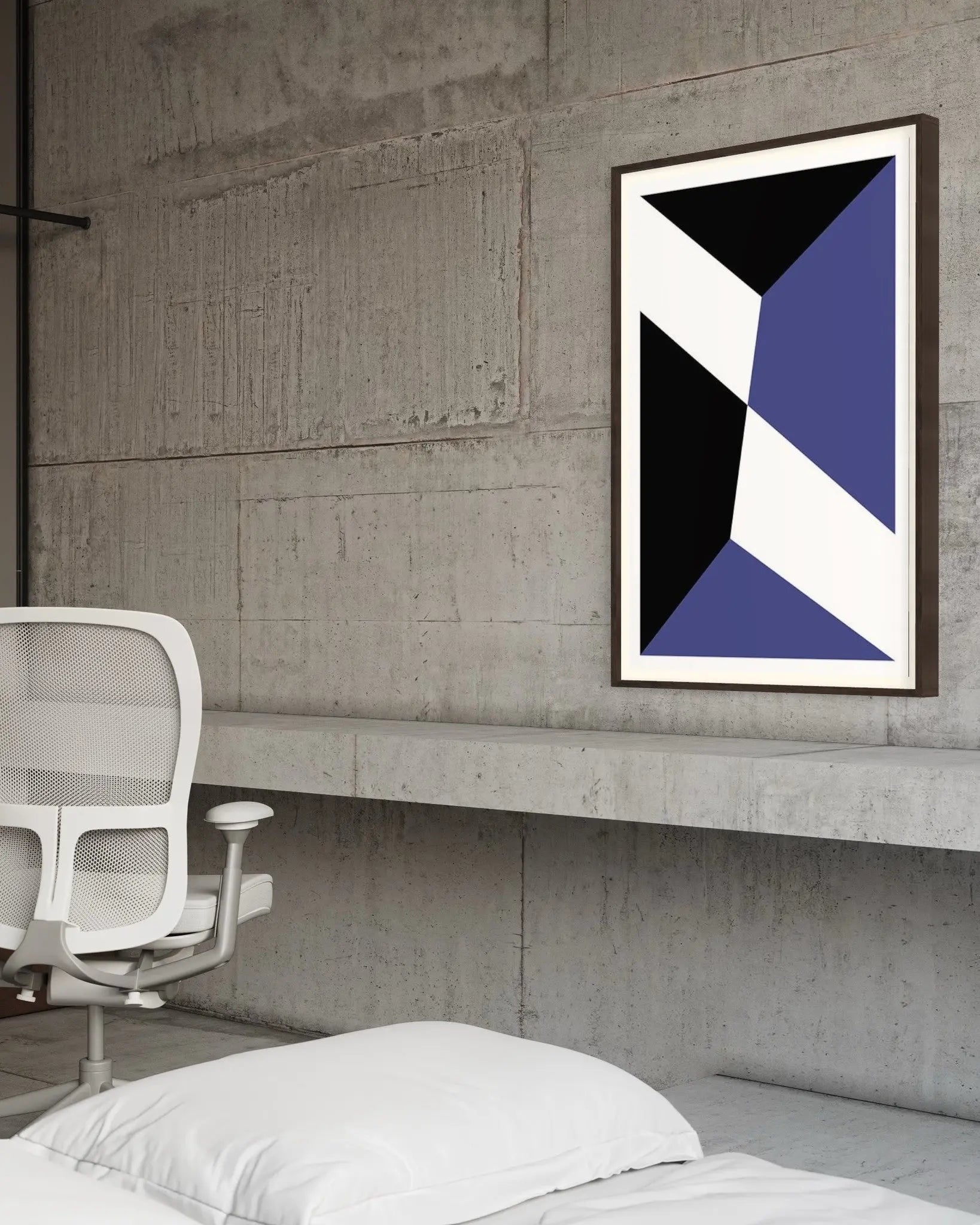 Untitled 3450 by Pedro Nuka displayed in a modern living room interior