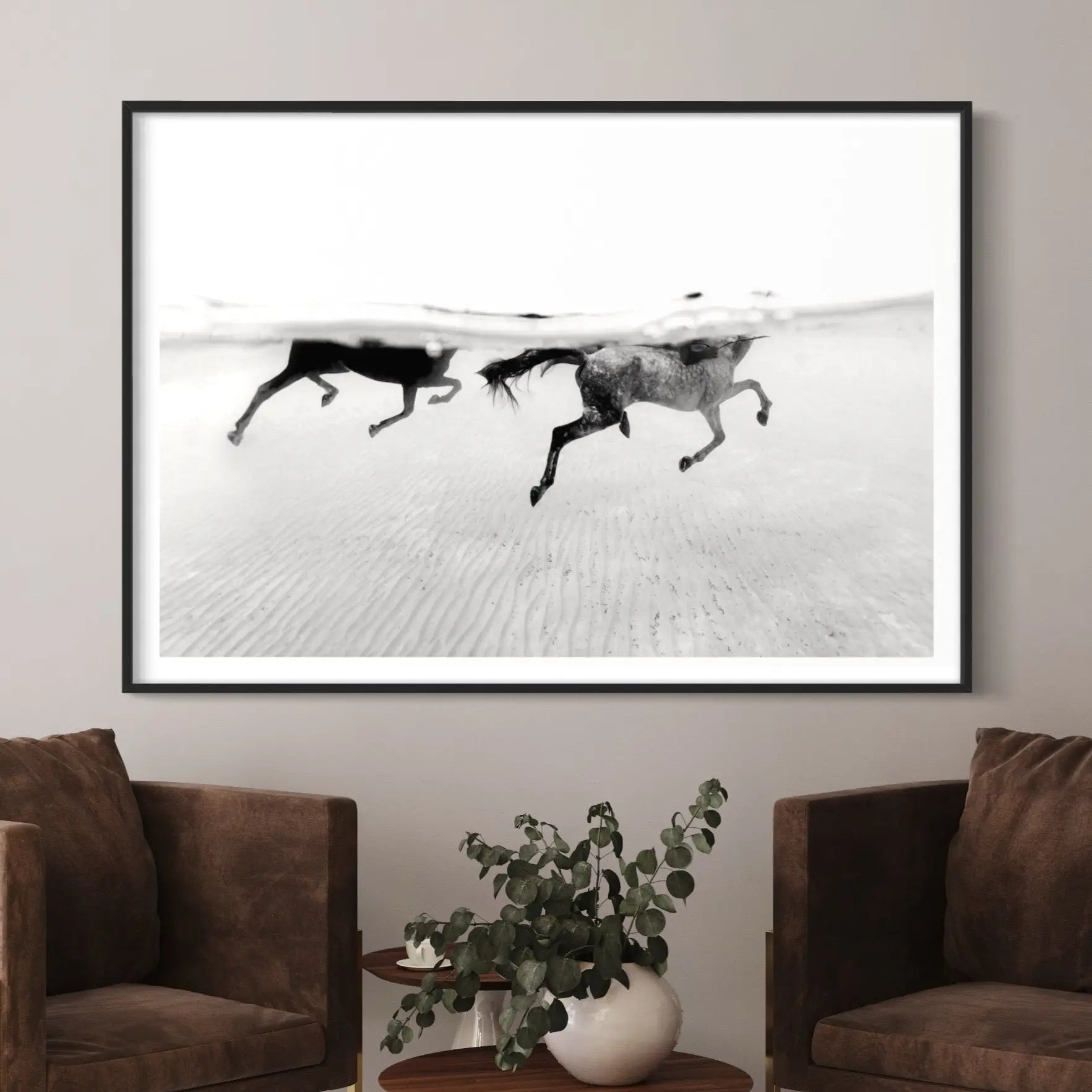 One Step to the Sea by Enric Gener featured in an elegant interior space