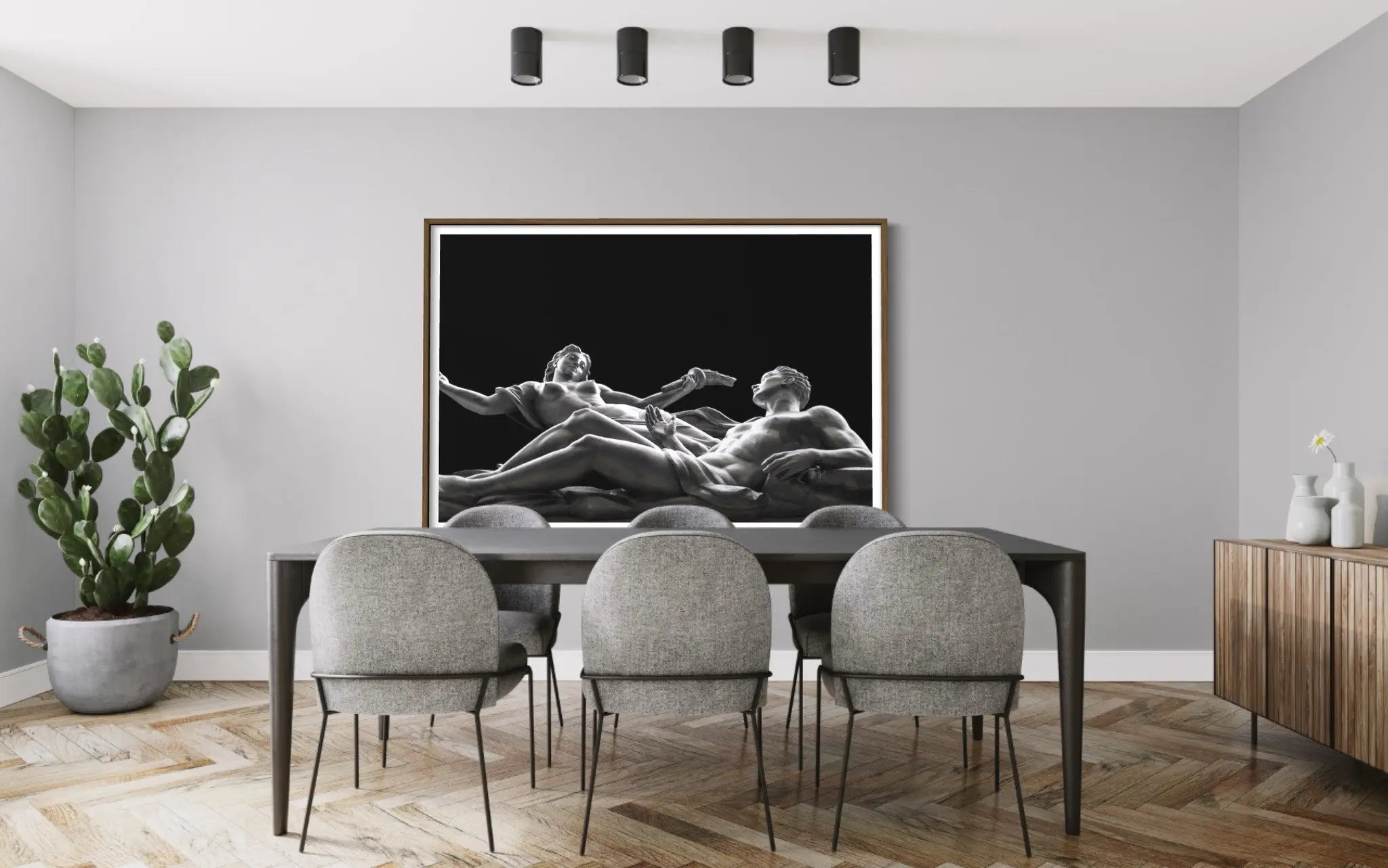 Venus Over Manhattan by C. Butcher styled in a contemporary interior setting