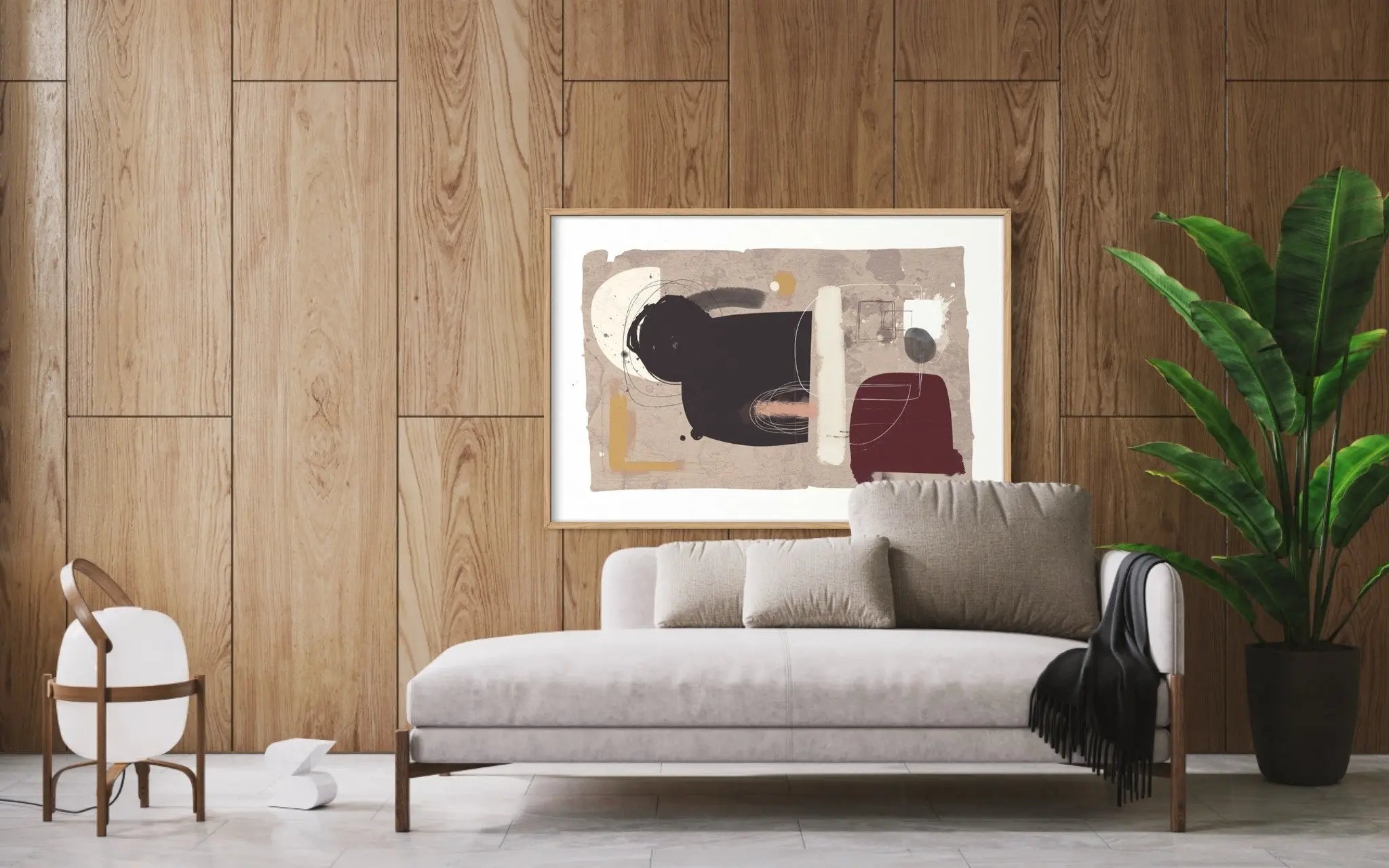 The View from the Balcony by Alejandro Franseschini showcased in a designer room setting