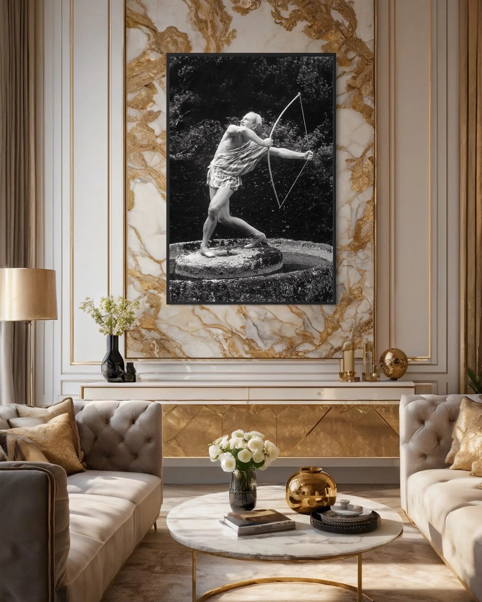 Vintage Cupid Dance 1935 by Sasha styled in a contemporary interior setting