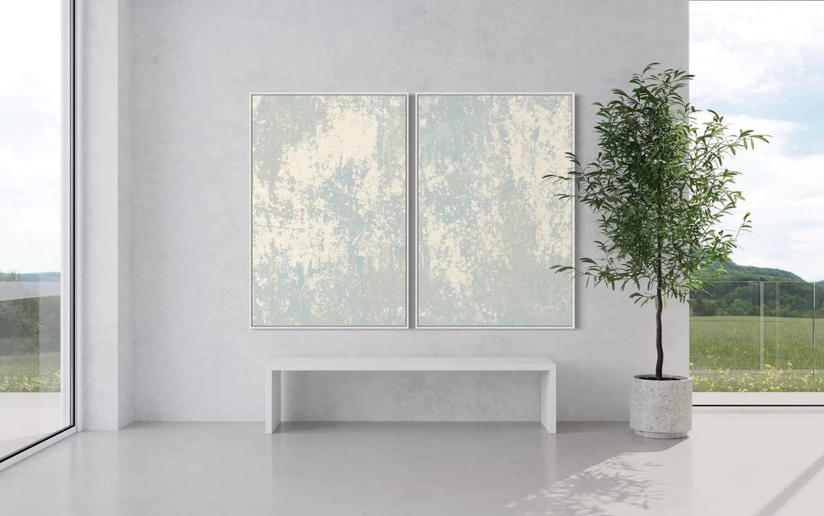 The Selknam Ascention I by Evelyn Ogly showcased in a designer room setting