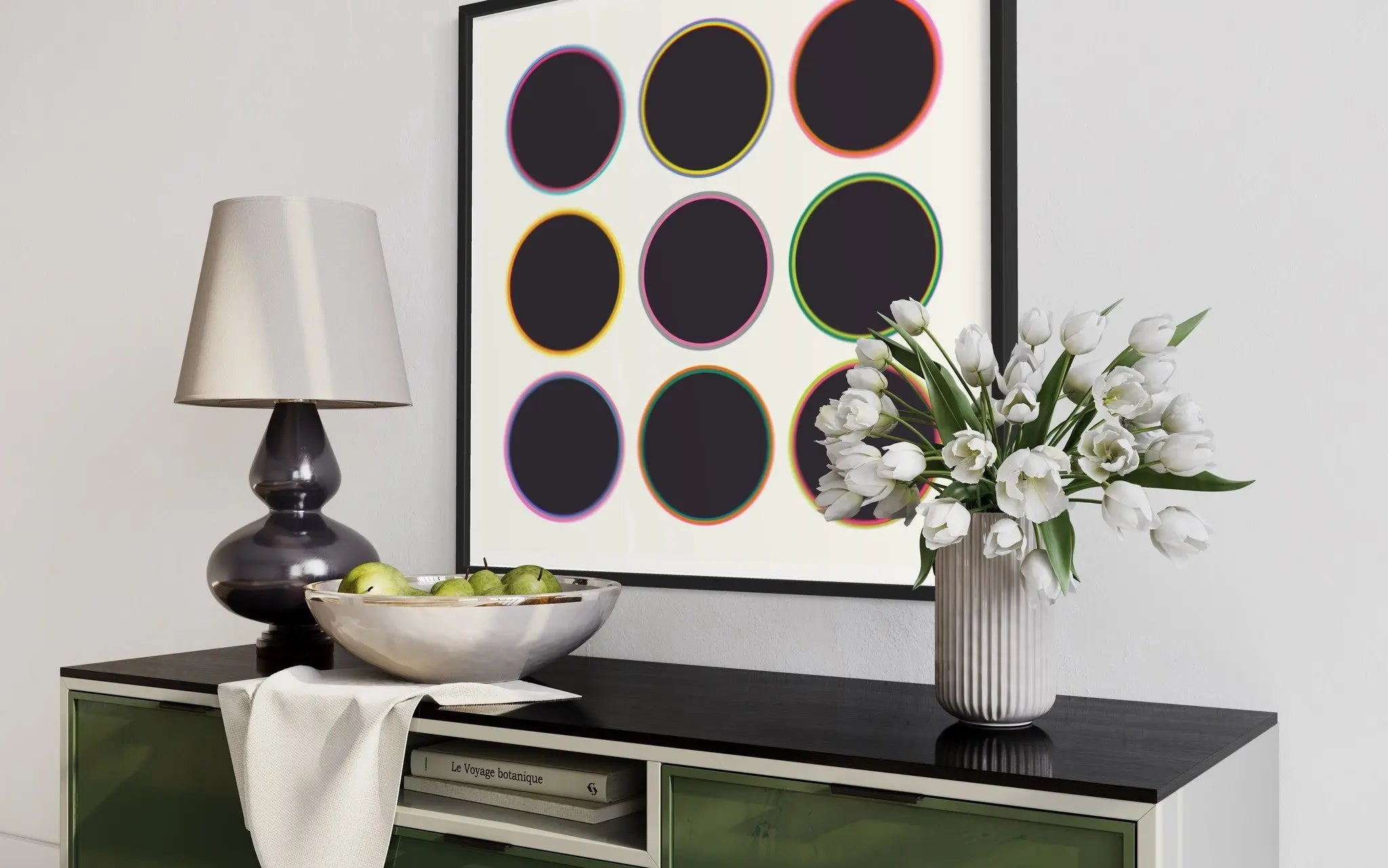 Critical Thinking by Alejandro Franseschini styled in a contemporary interior setting