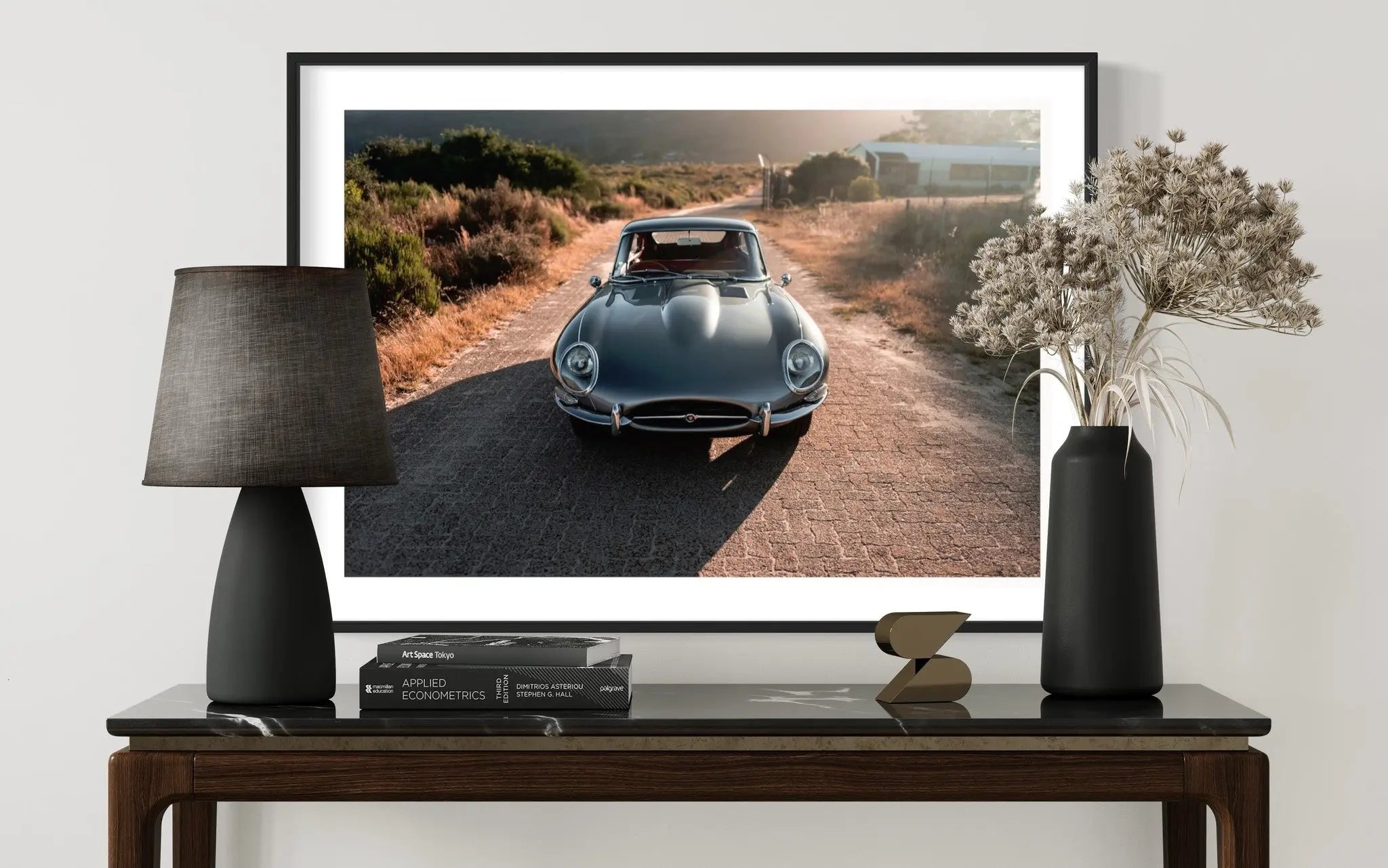 Jaguar E-Type by M. Barth styled in a contemporary interior setting