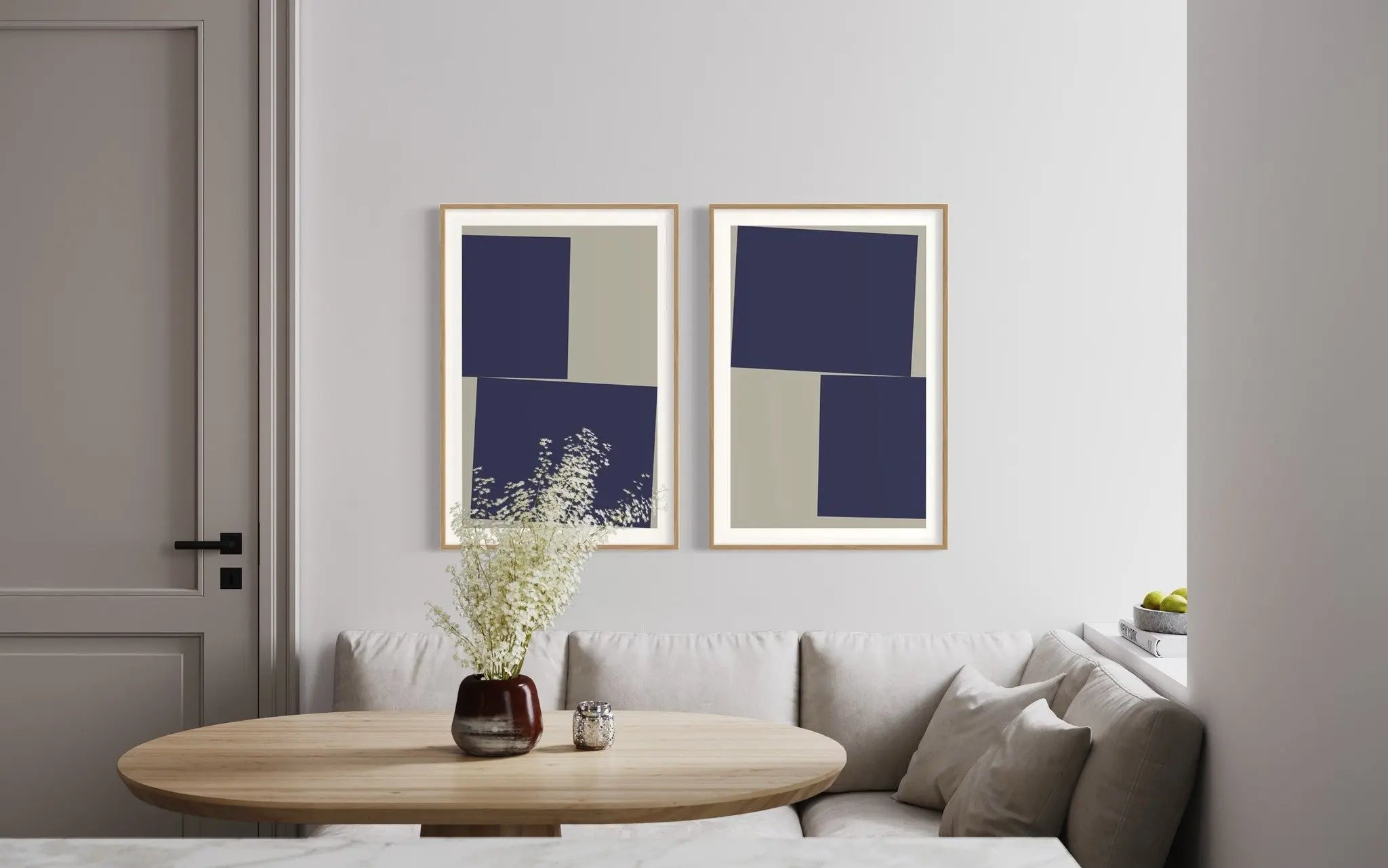 Untitled 250 by Pedro Nuka presented in a curated interior design