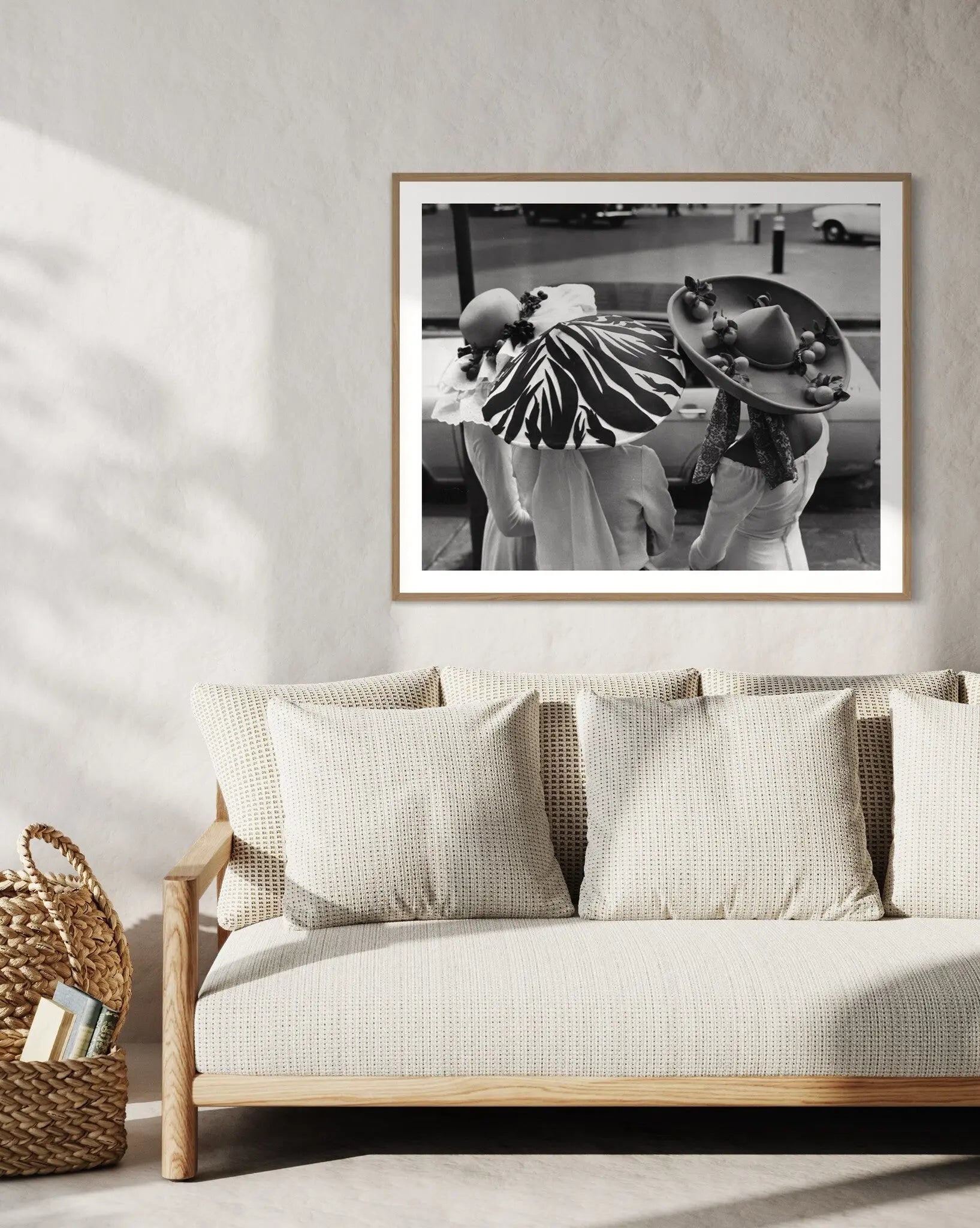 Easter Bonnets by Sydney O'Meara displayed in a modern living room interior
