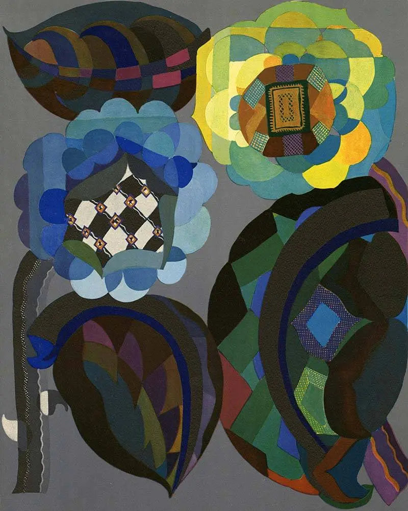 Still Life in Blue and Green by Georges Benedictus, fine art paper print, The Picturalist
