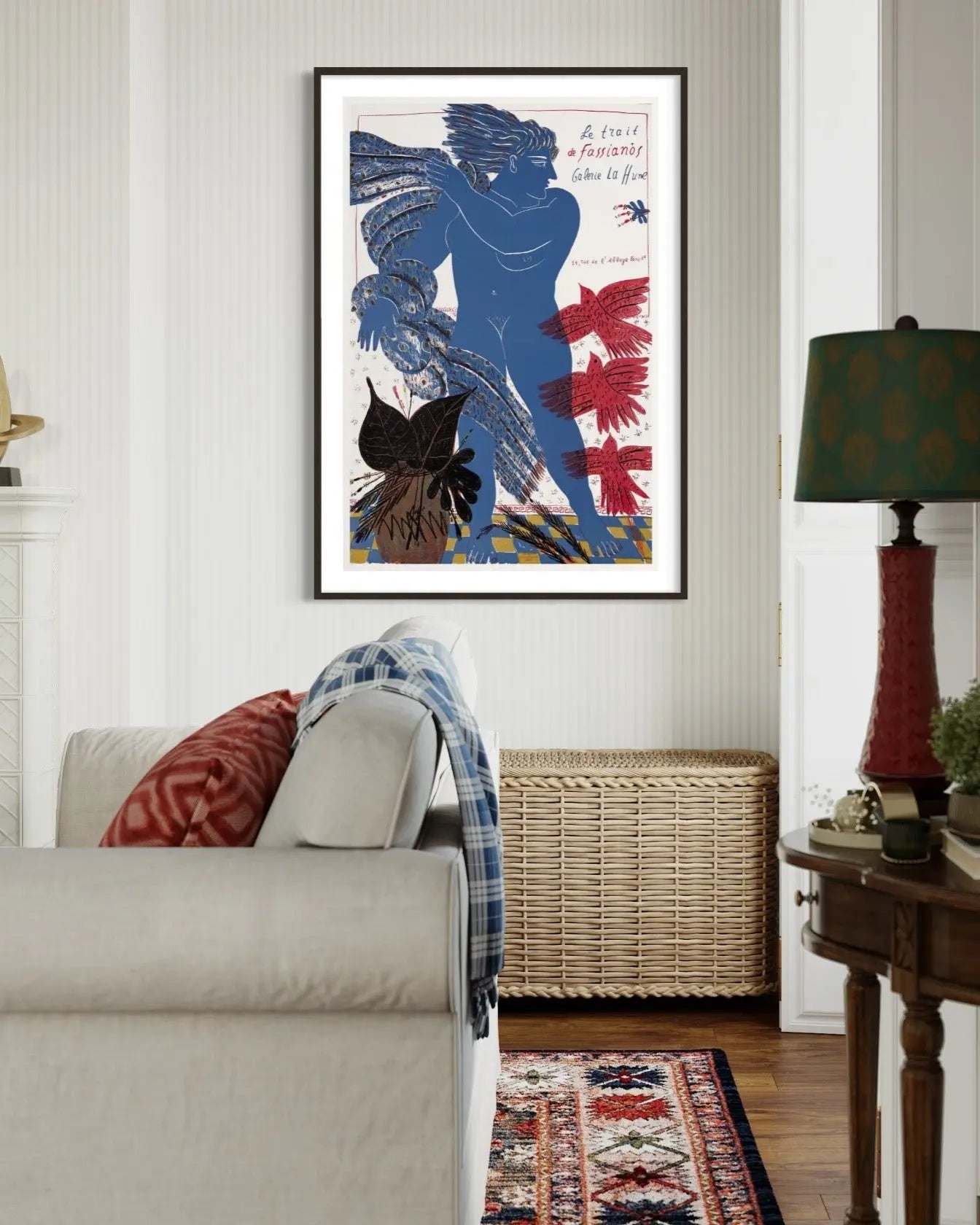 Le Trait De Fassianos Galerie La Hune Paris featured in an elegant interior space