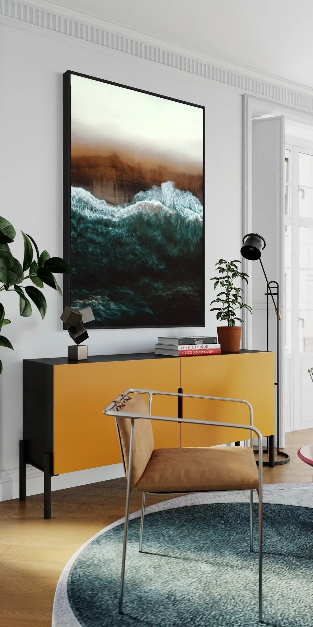 Reset by G. Vira displayed in a modern living room interior