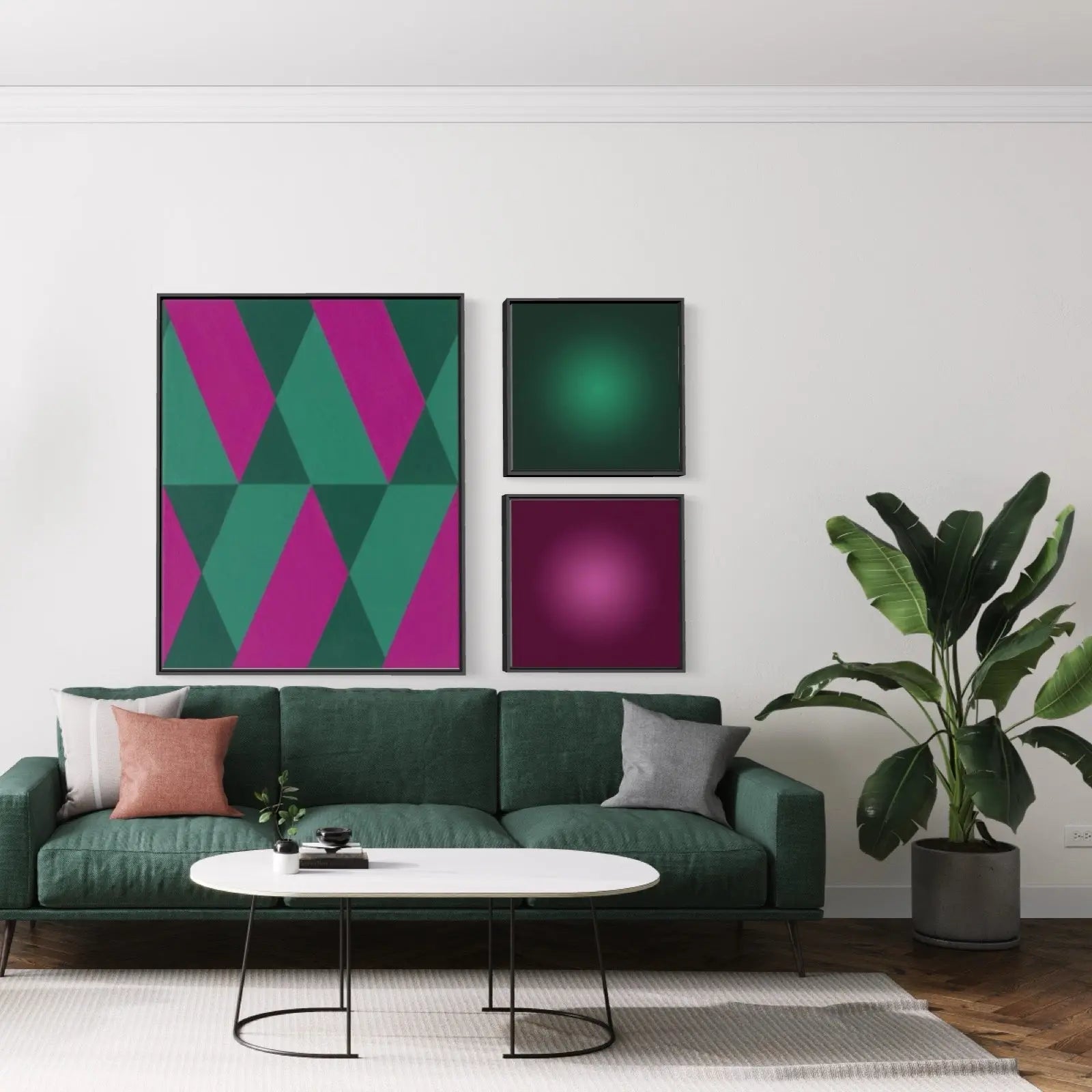 Emerald Halo by Alejandro Franseschini featured in an elegant interior space