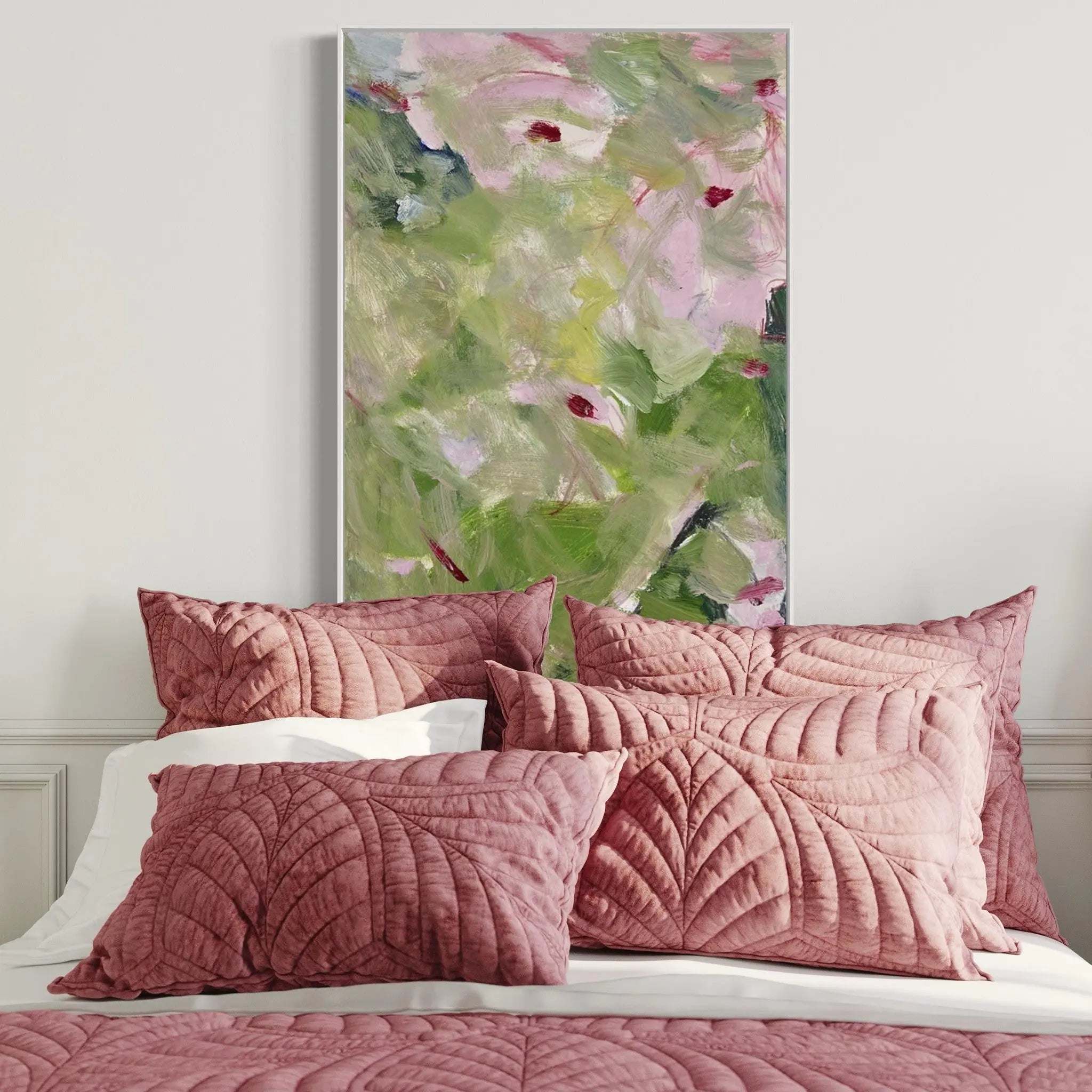 Nature Studies 4 by Evelyn Ogly displayed in a modern living room interior