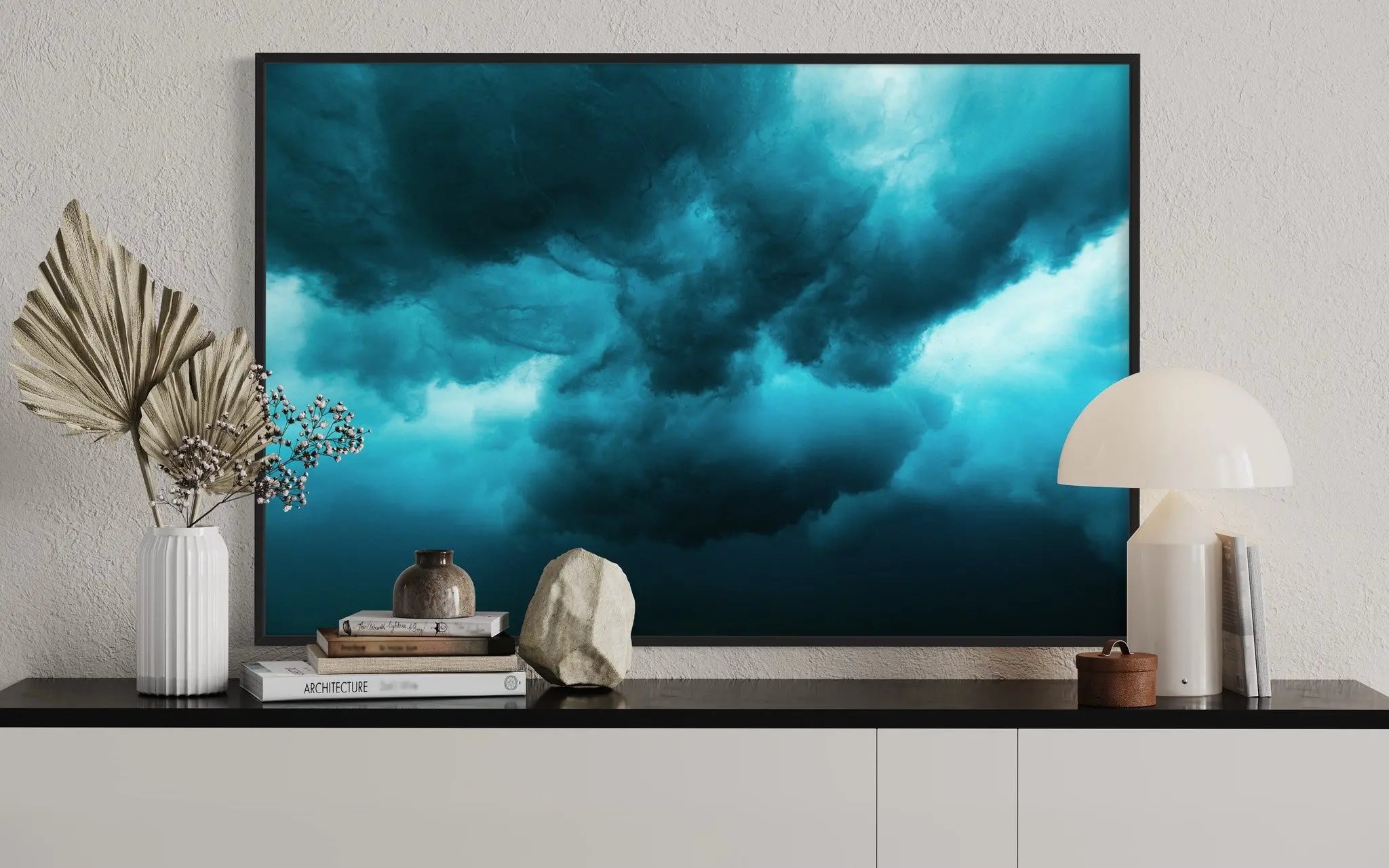 Fulgor by Enric Gener displayed in a modern living room interior