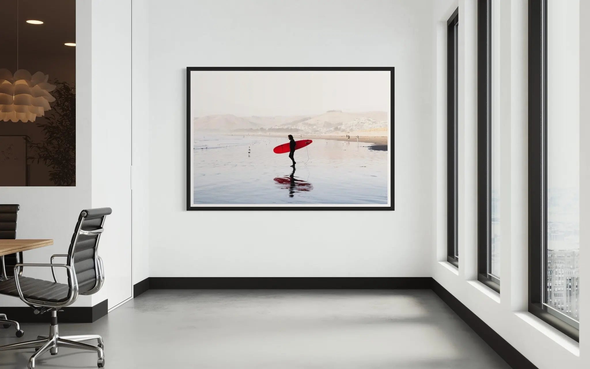 Surf The Way by J. Bishop styled in a contemporary interior setting