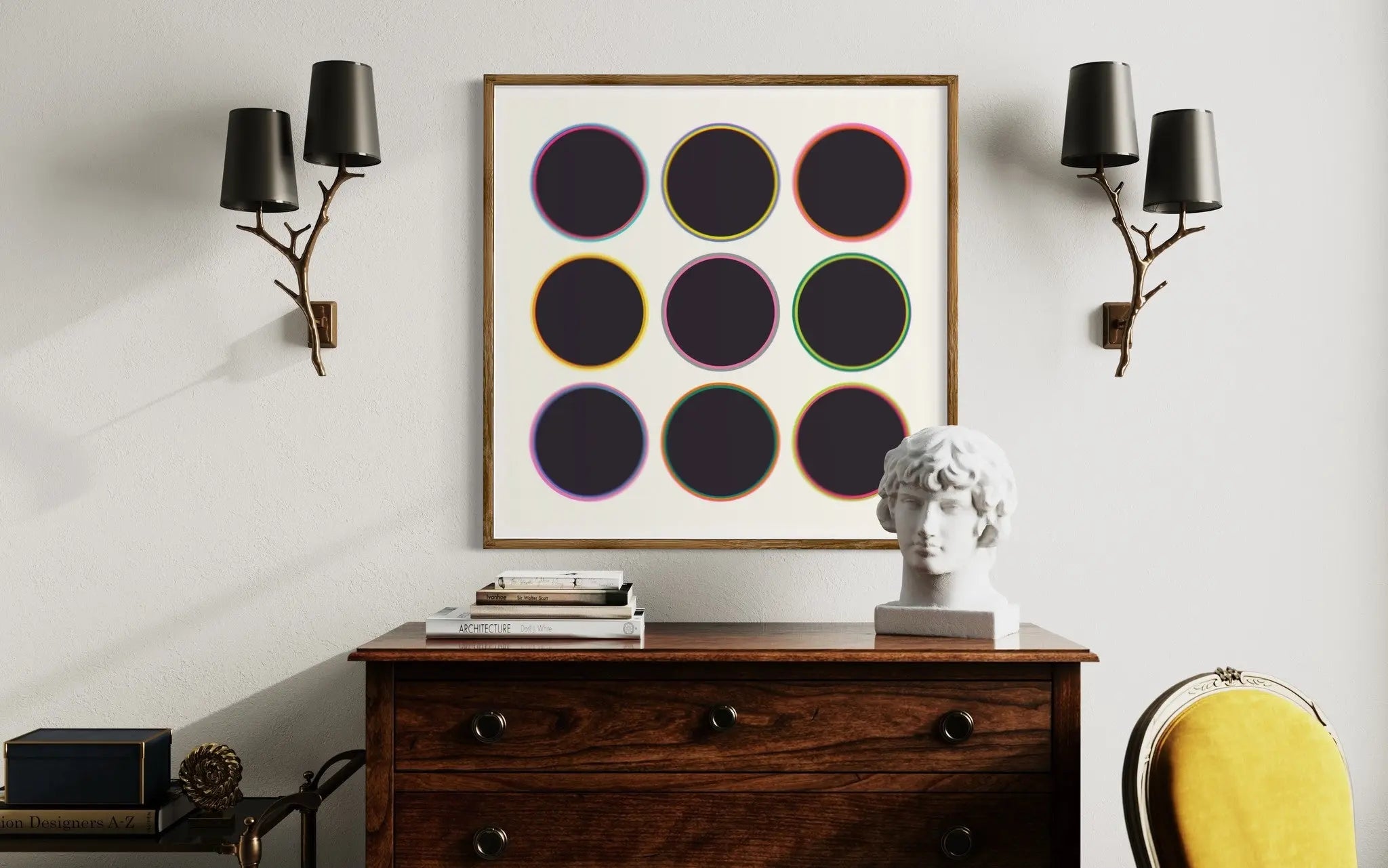 Critical Thinking by Alejandro Franseschini featured in an elegant interior space