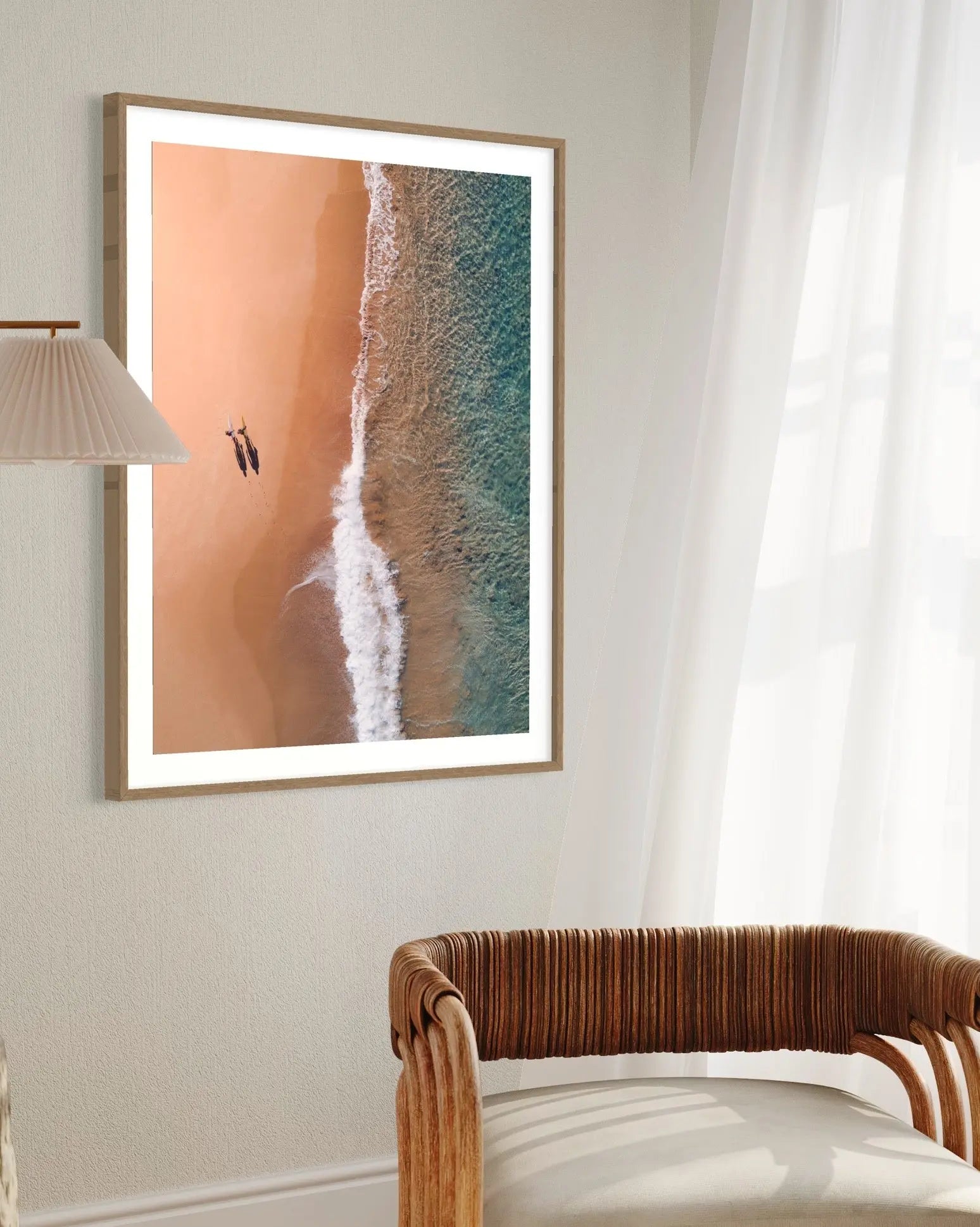 Feet On Sand by L. Dempsey presented in a curated interior design