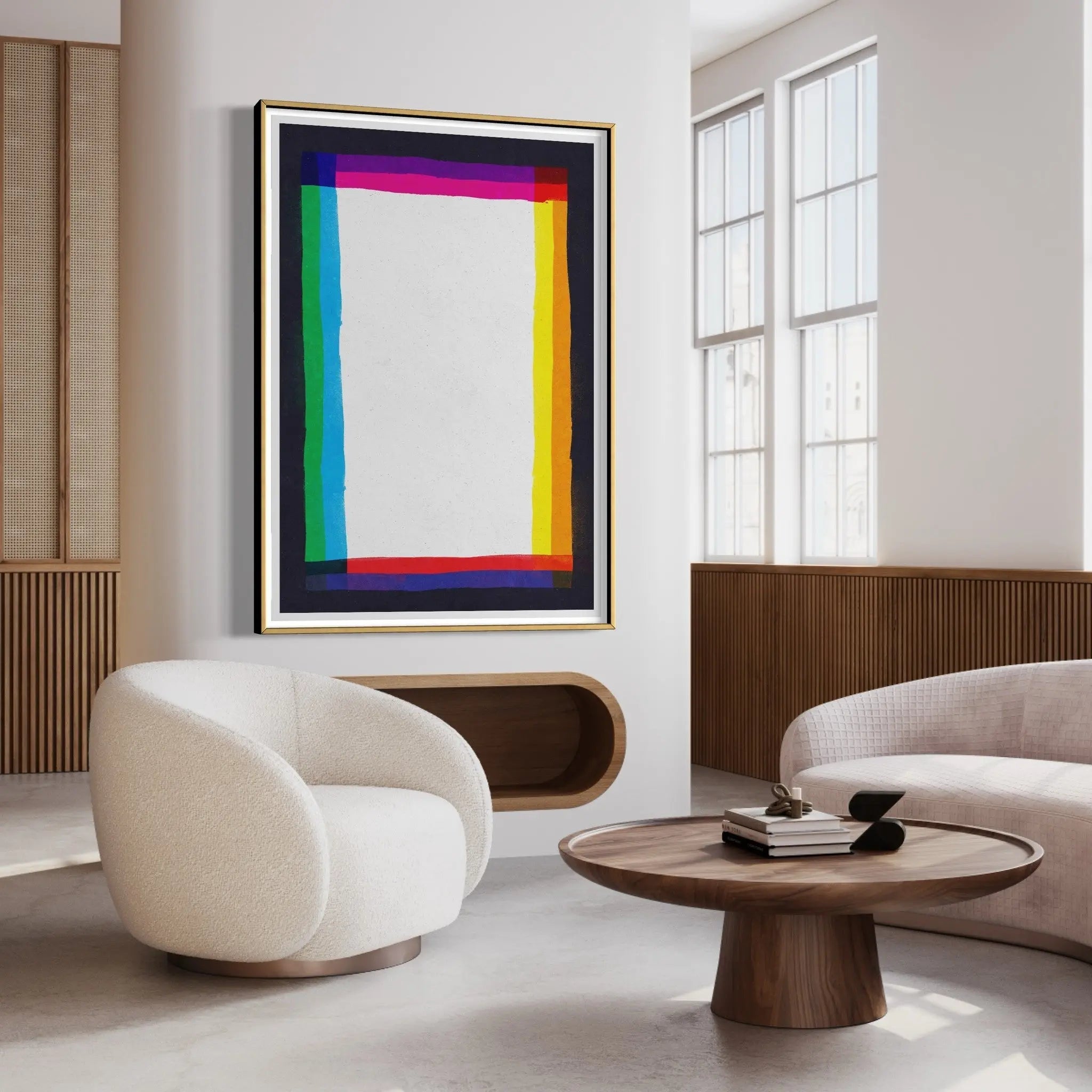 The Other Side by Francesco Alessandrini displayed in a modern living room interior