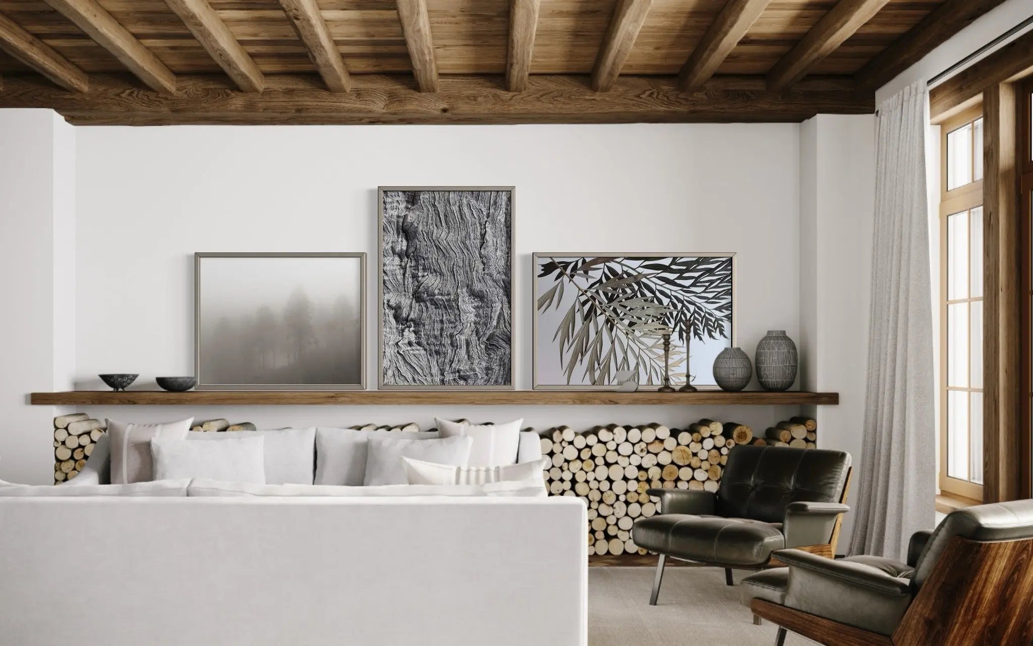 Berkano 3 by D. Cole displayed in a modern living room interior