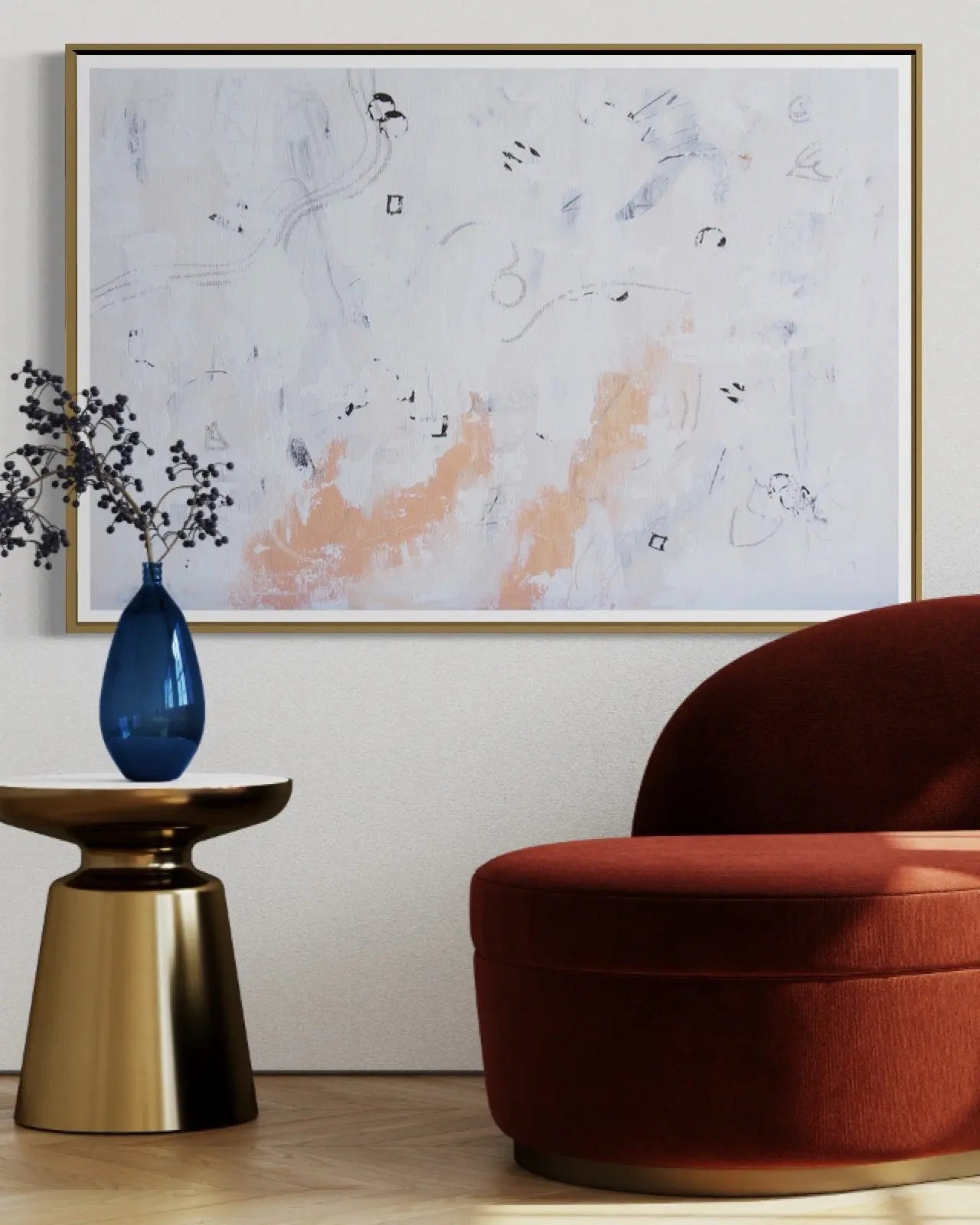 Wild Horses by Chantelle Fulce styled in a contemporary interior setting