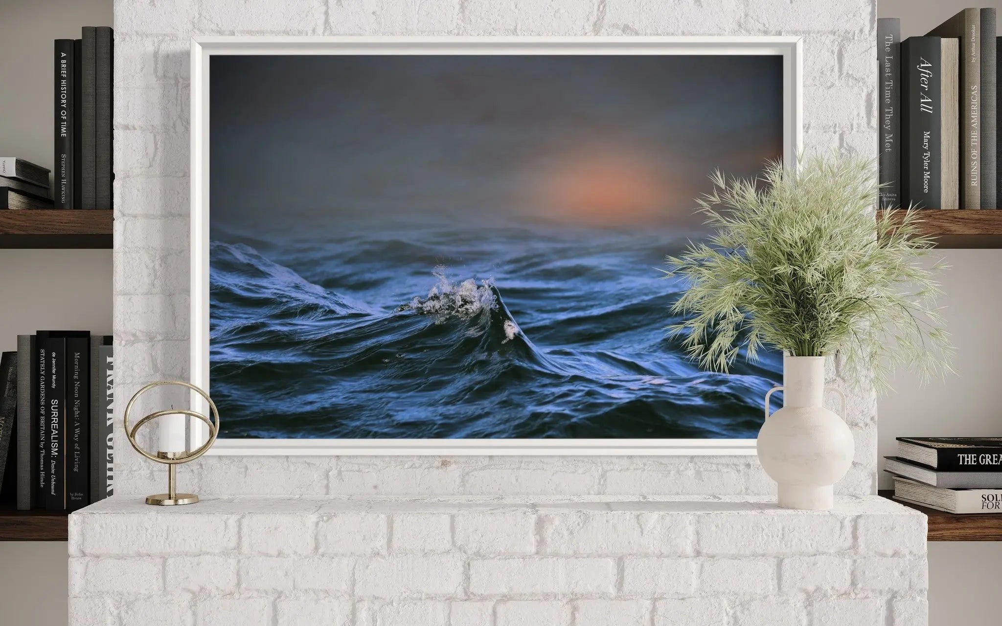 Salt Water by Karen Thom styled in a contemporary interior setting