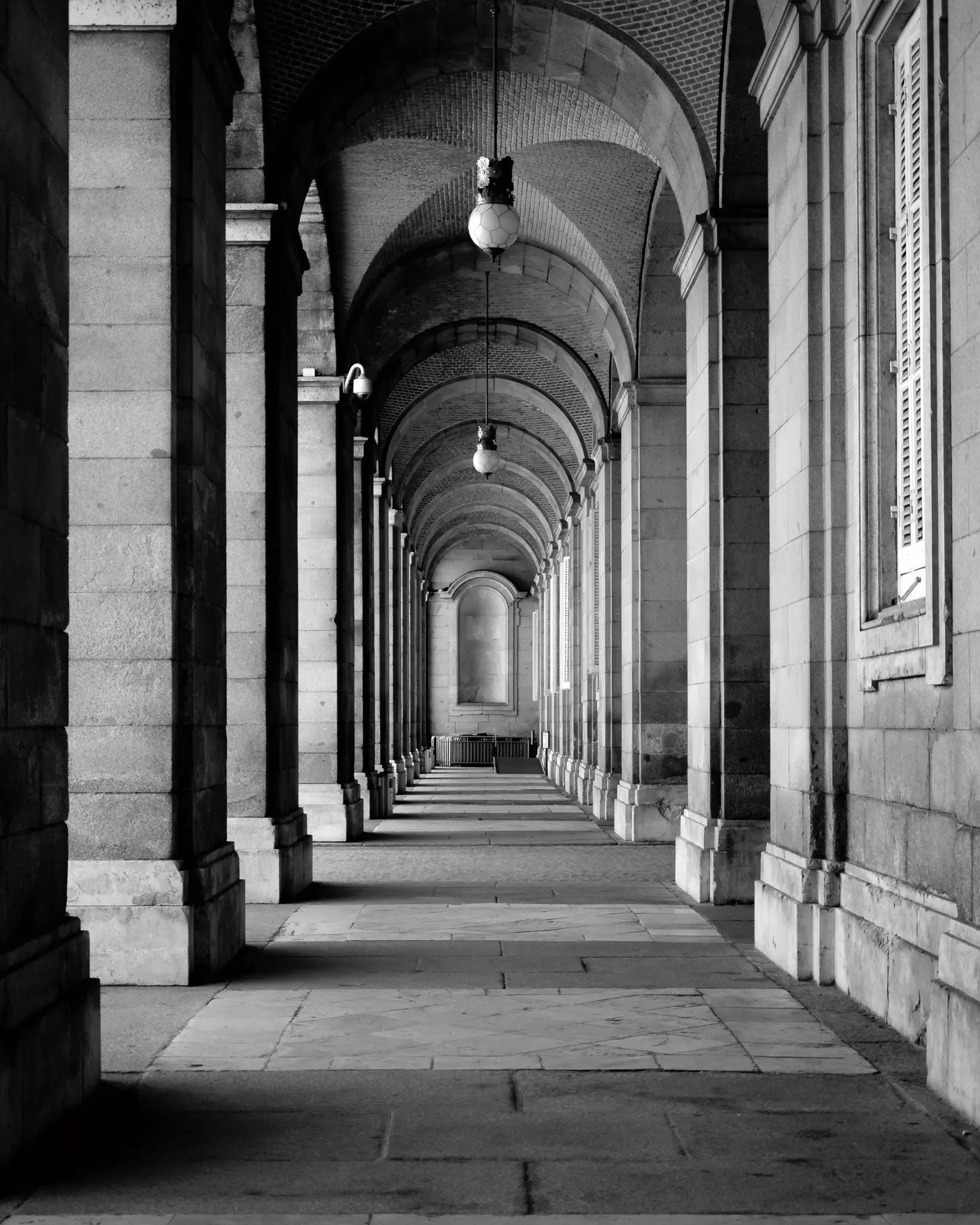 Royal Palace Perspective In Madrid by L. Manzo, fine art paper print, The Picturalist