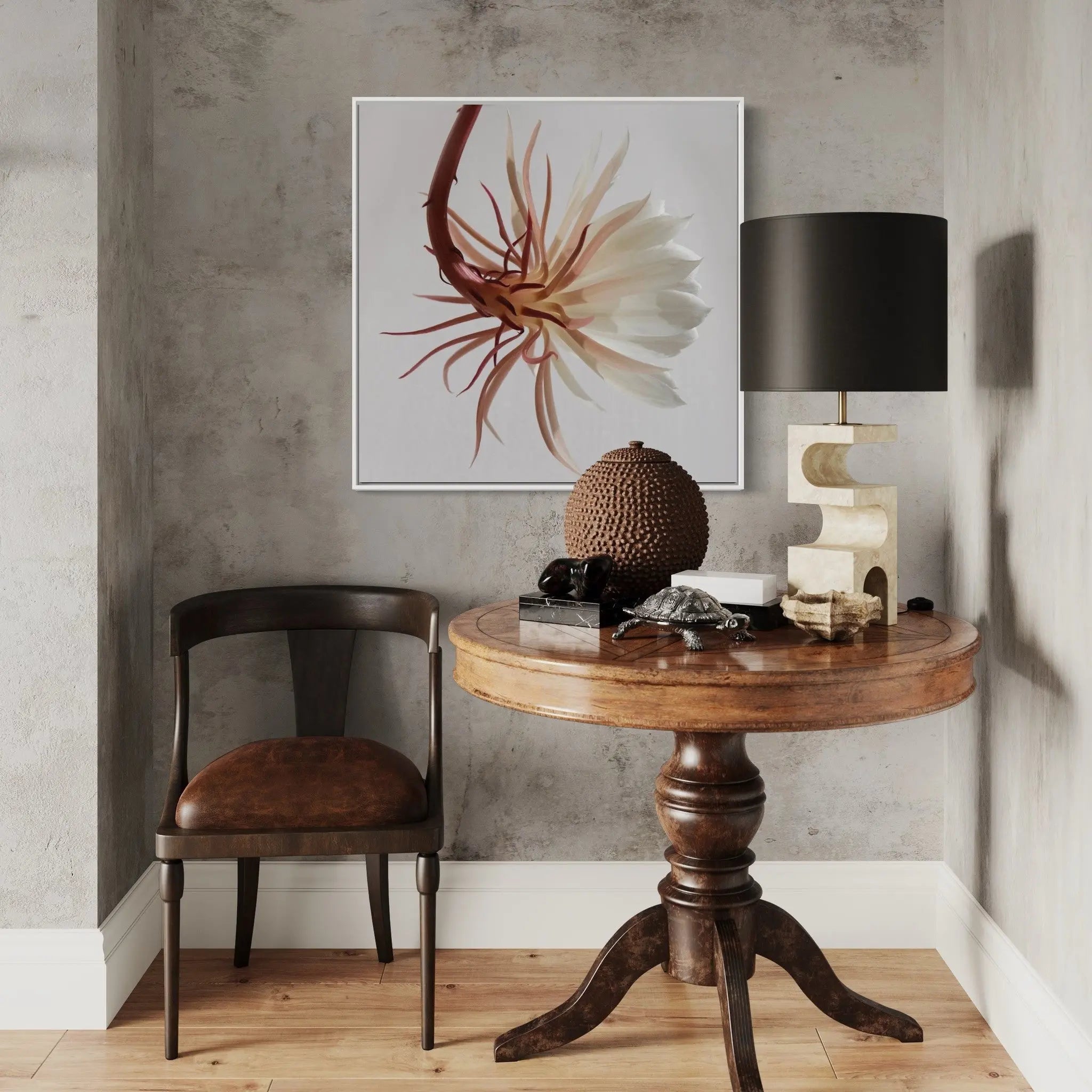 Delicate styled in a contemporary interior setting