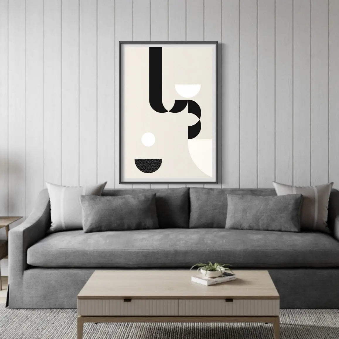 Composicion 7 by Yolanda Carbayo presented in a curated interior design
