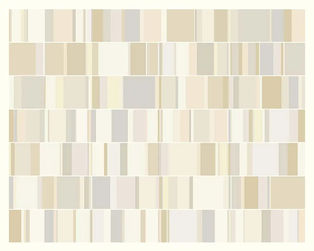 Neutral Domino Modernist Pattern by Alejandro Franseschini, metal print, The Picturalist