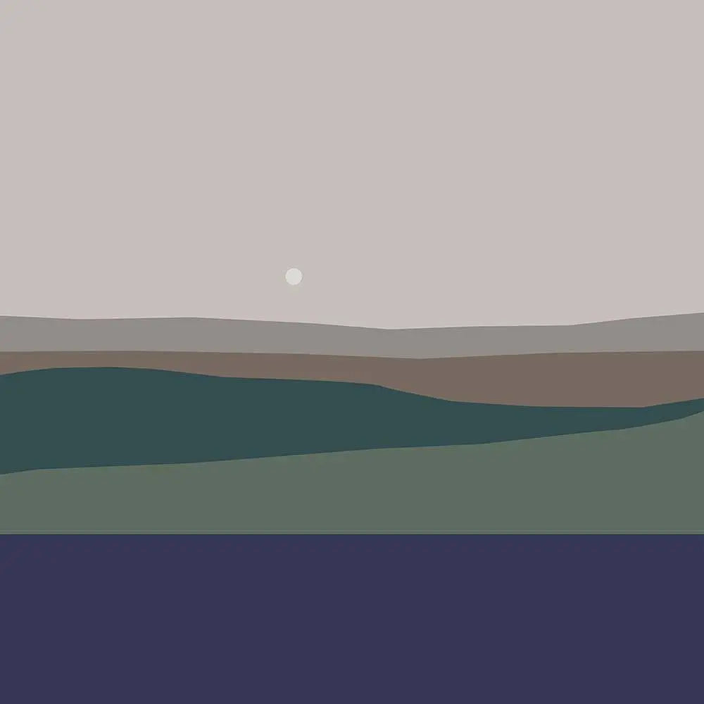 Landscape with Full Moon by Alejandro Franseschini, fine art paper print, The Picturalist