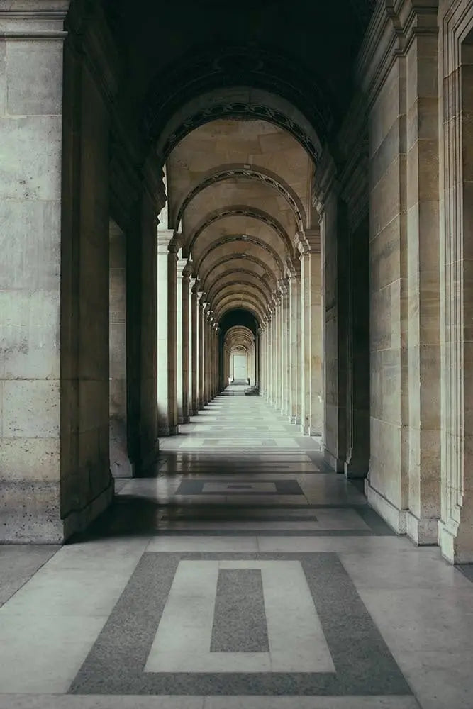 The Louvre Perspective by A. Holyake, fine art paper print, The Picturalist