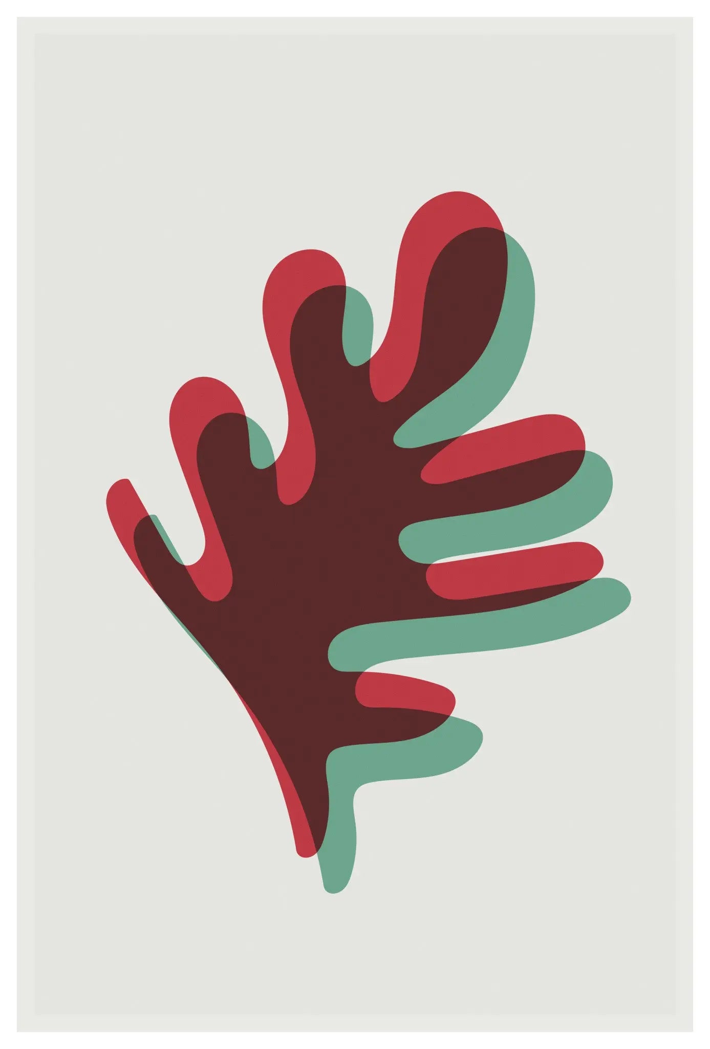 Coral in Red and Teal by Alejandro Franseschini, metal print, The Picturalist