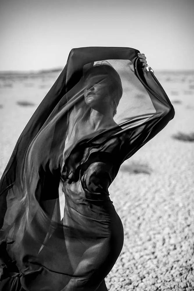 Playing With The Wind in The Desert by Nikola Miljkovic, fine art print, The Picturalist