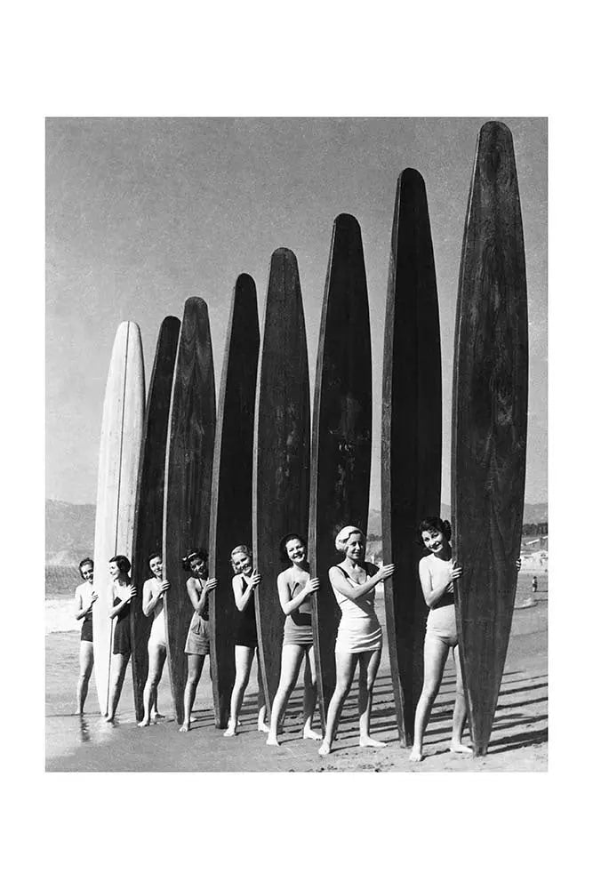 Women with Surf Paddleboards by Bettmann, fine art print, The Picturalist