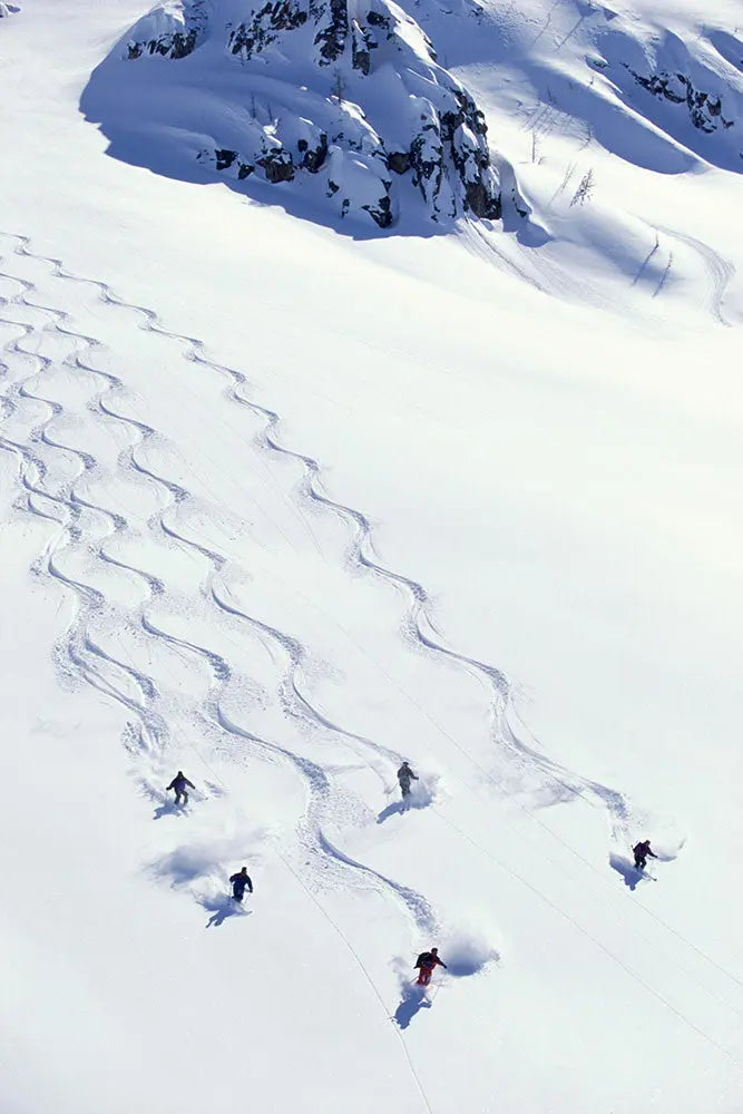Thrilling Heli-Skiing Descent by Karl Weatherly, fine art print, The Picturalist