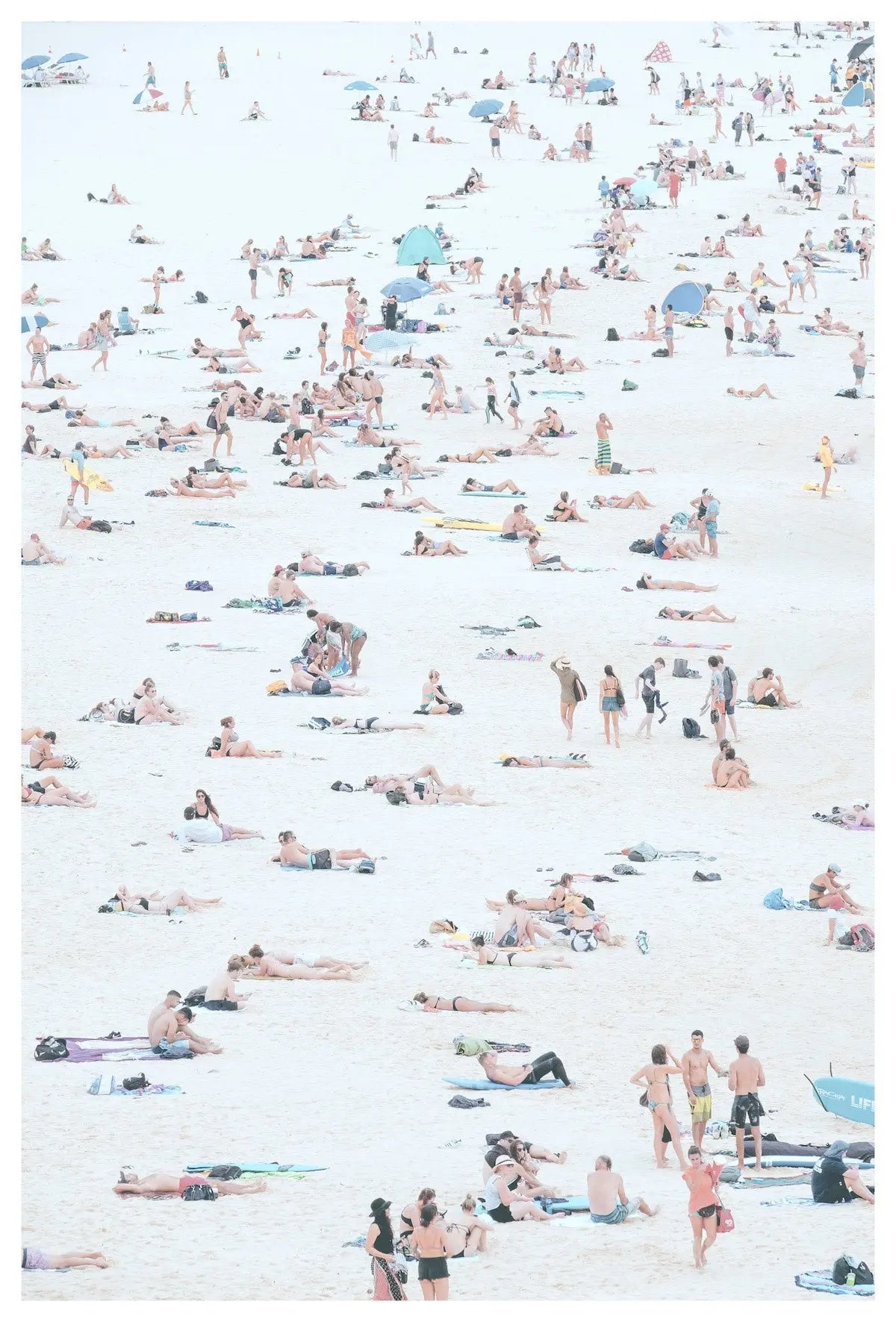 Antibes Beach by Francesco Alessandrini, metal print, The Picturalist