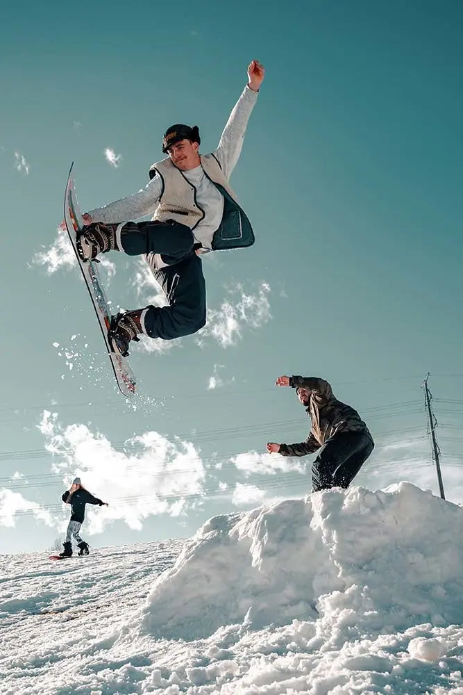 Snowboarders by C. Lloyd, fine art paper print, The Picturalist