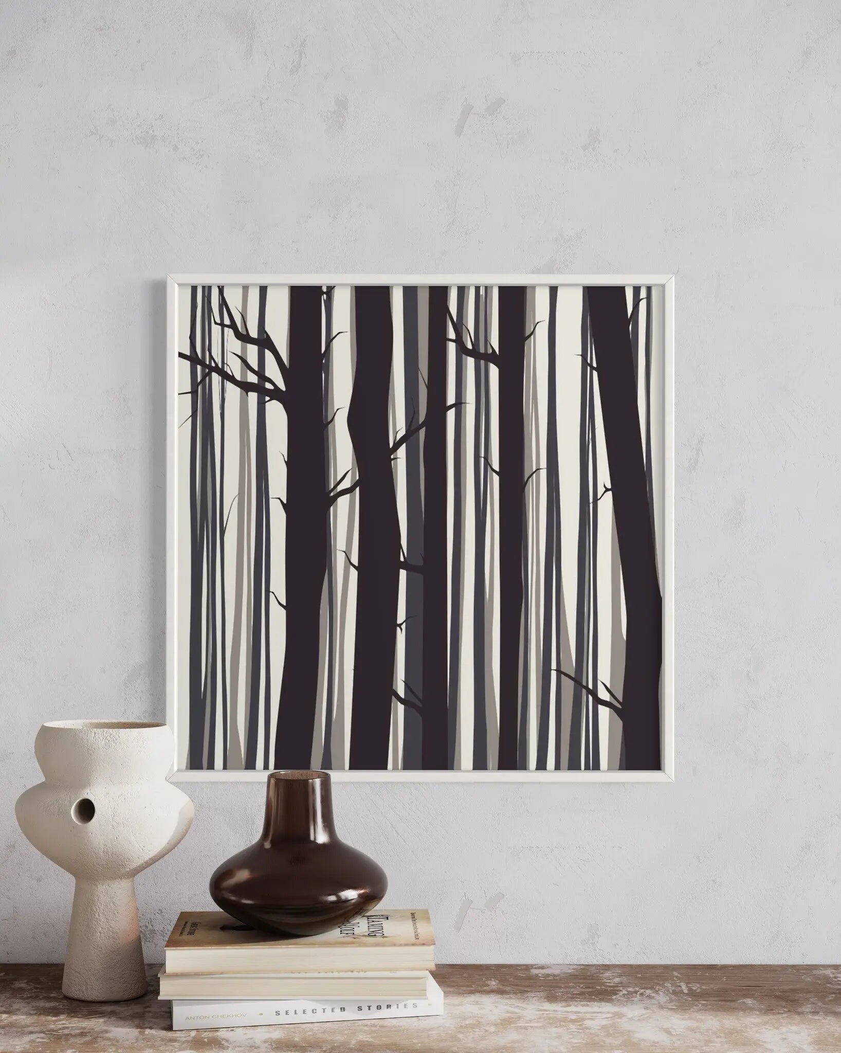 Trees by Alejandro Franseschini featured in an elegant interior space