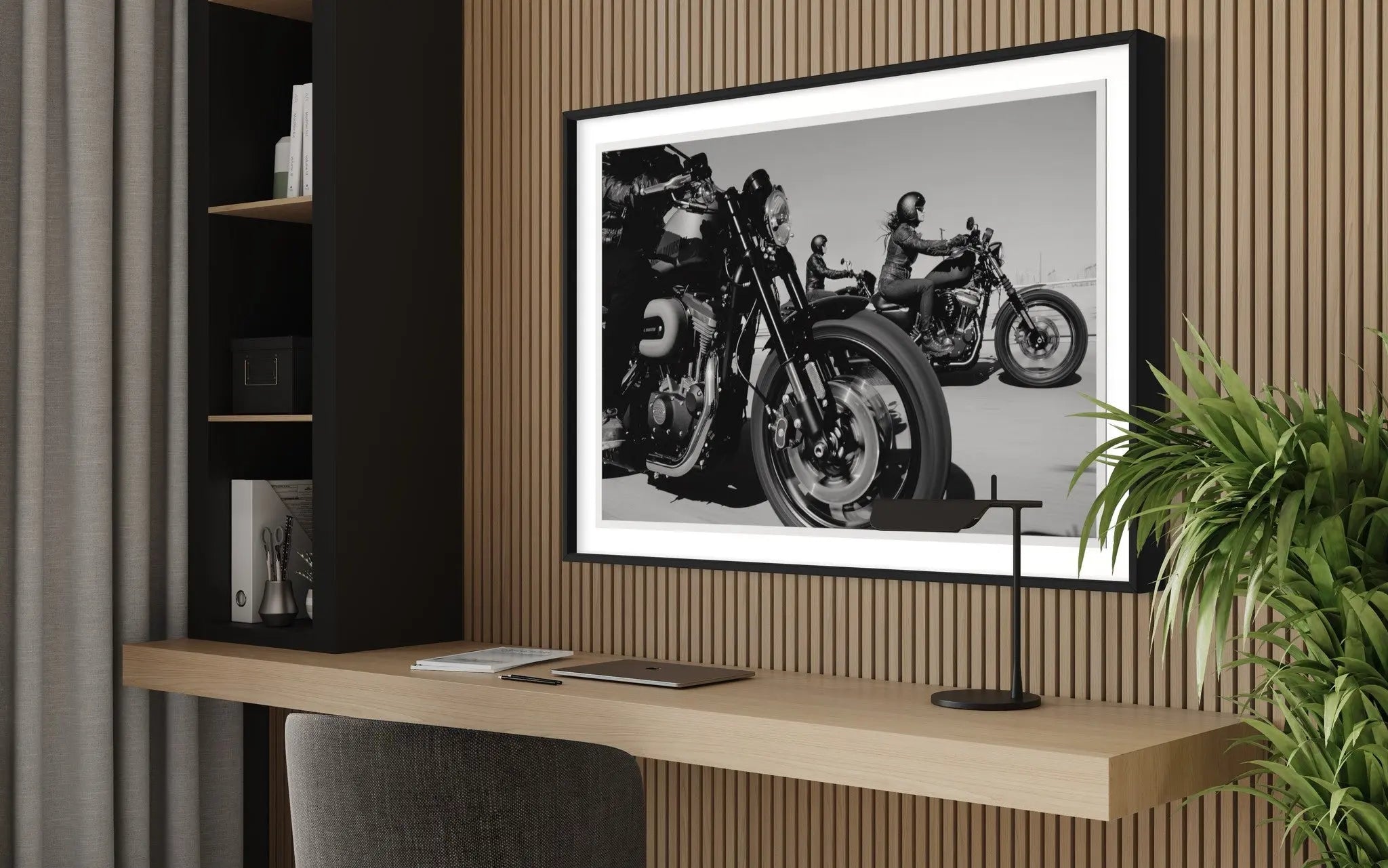 Ready To Ride by D Muller styled in a contemporary interior setting