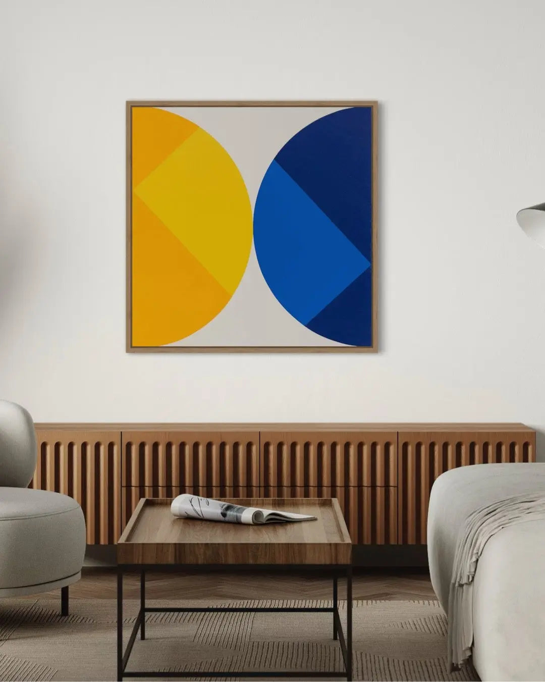 Broken Square 03 by Rodrigo Martin styled in a contemporary interior setting