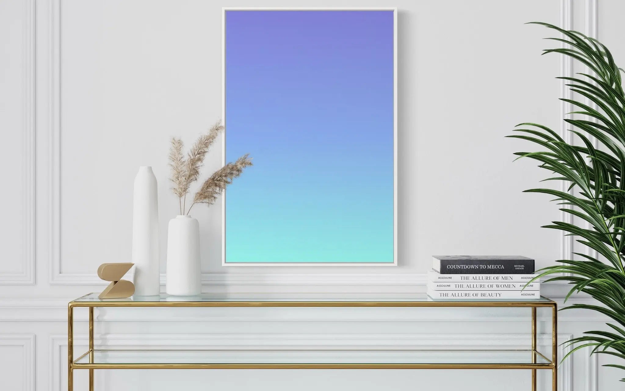 Ombre Dawn by Alejandro Franseschini displayed in a modern living room interior