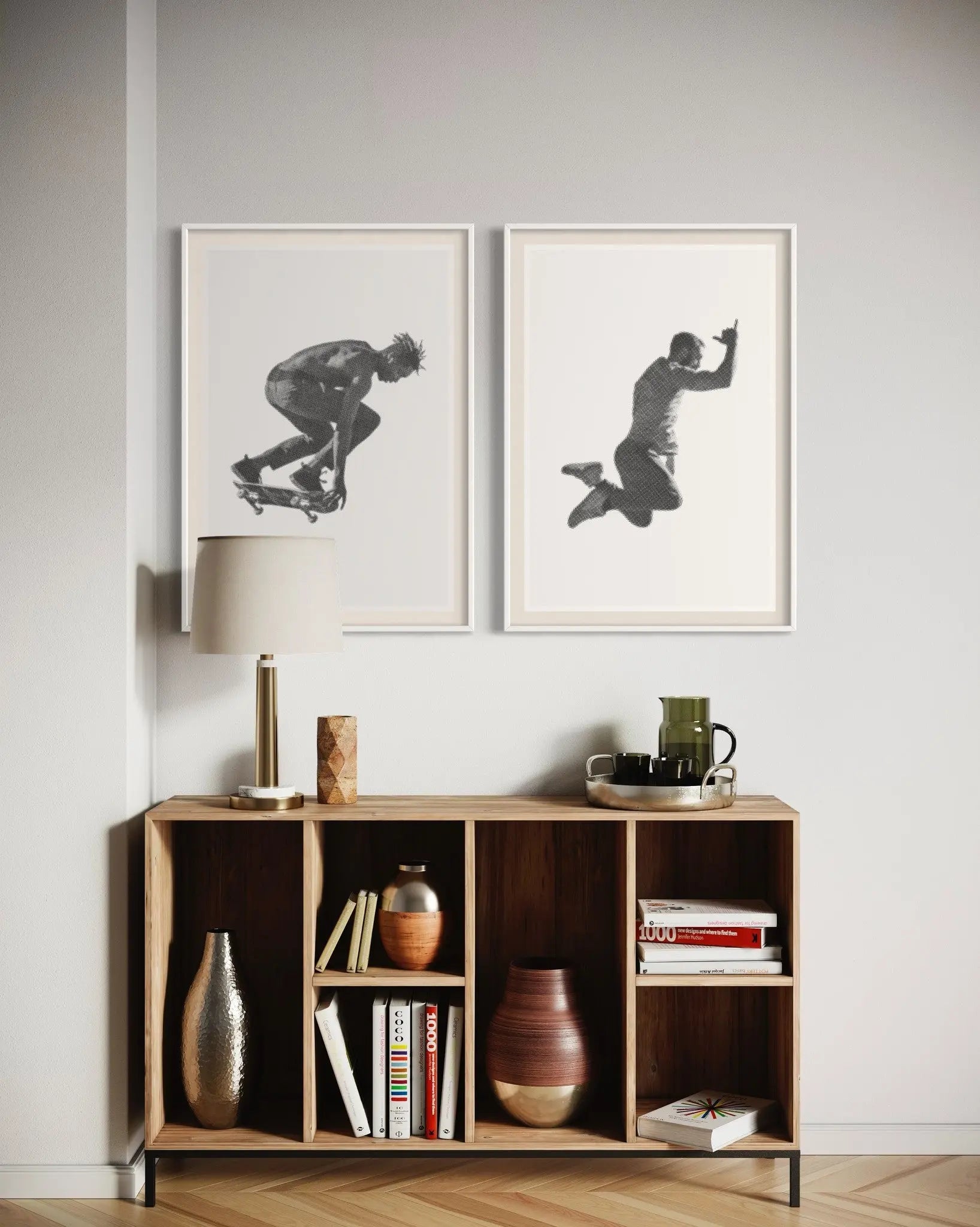 City Kids 2 by Alejandro Franseschini showcased in a designer room setting