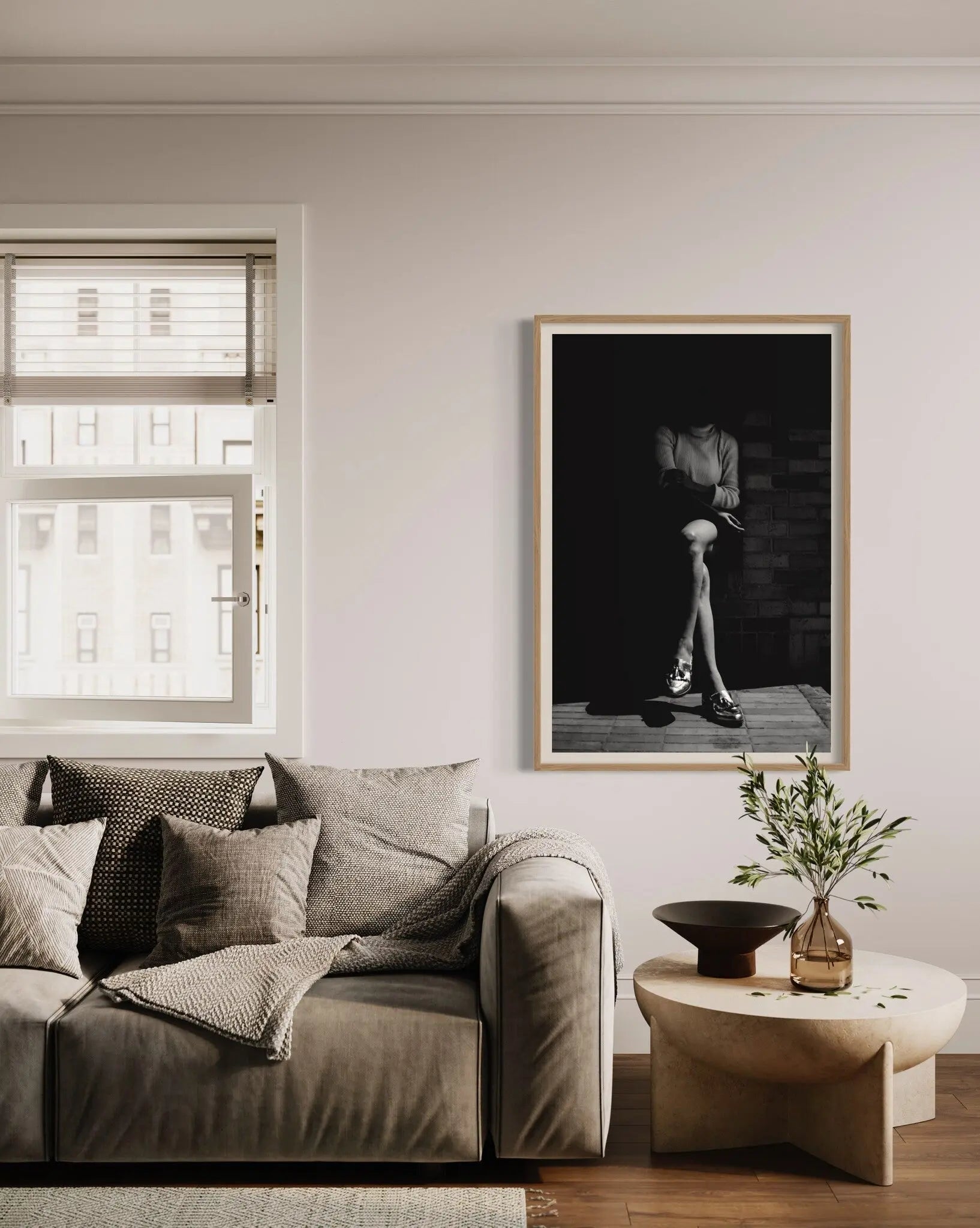 Monochrome Elegance by B. Bjorn showcased in a designer room setting