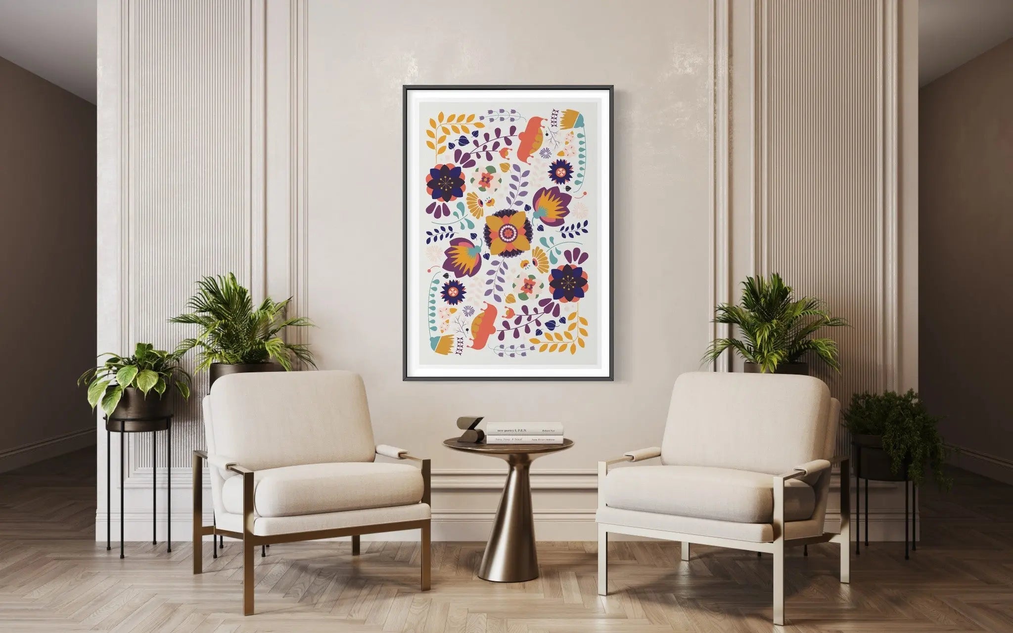Floral Composition by Francesco Alessandrini presented in a curated interior design