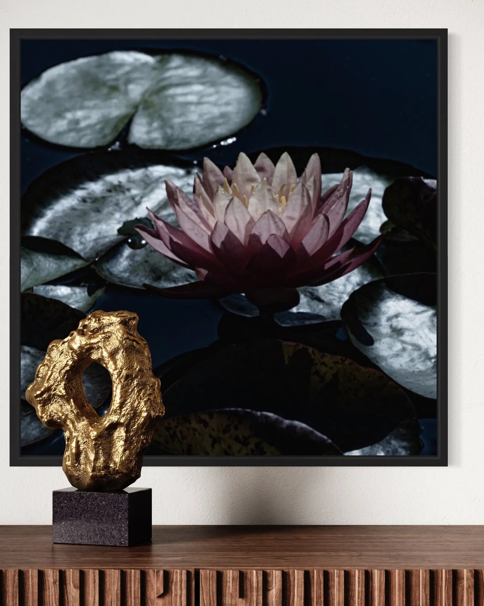 Moonlight Bloom by Ana Bonet styled in a contemporary interior setting