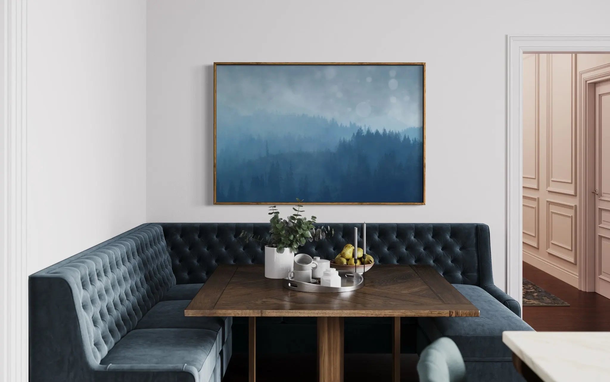 Blueth by Karen Thom showcased in a designer room setting